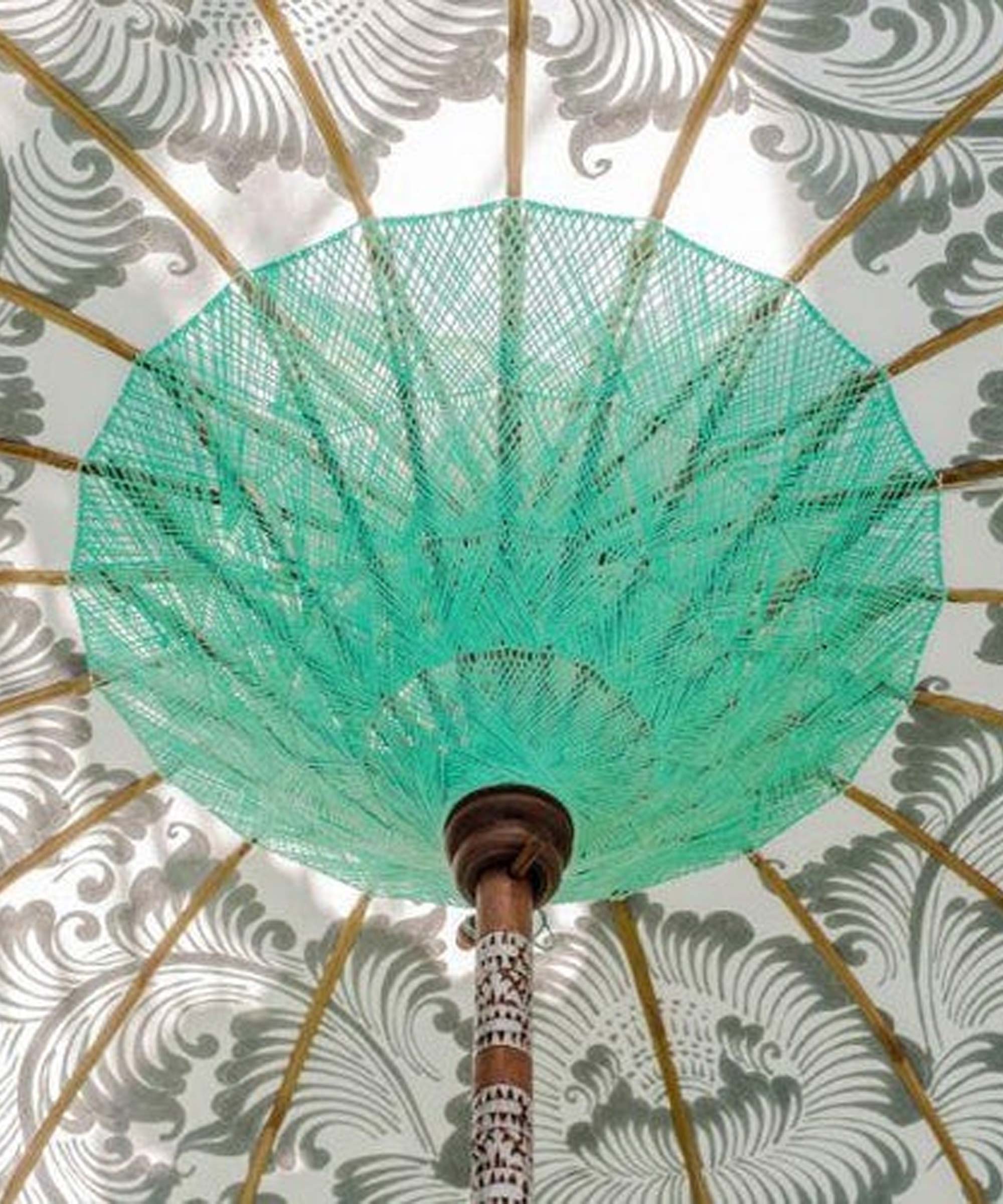 East London Parasol Company Ltd - Cher Round Bamboo Parasol- damaged- 1 left