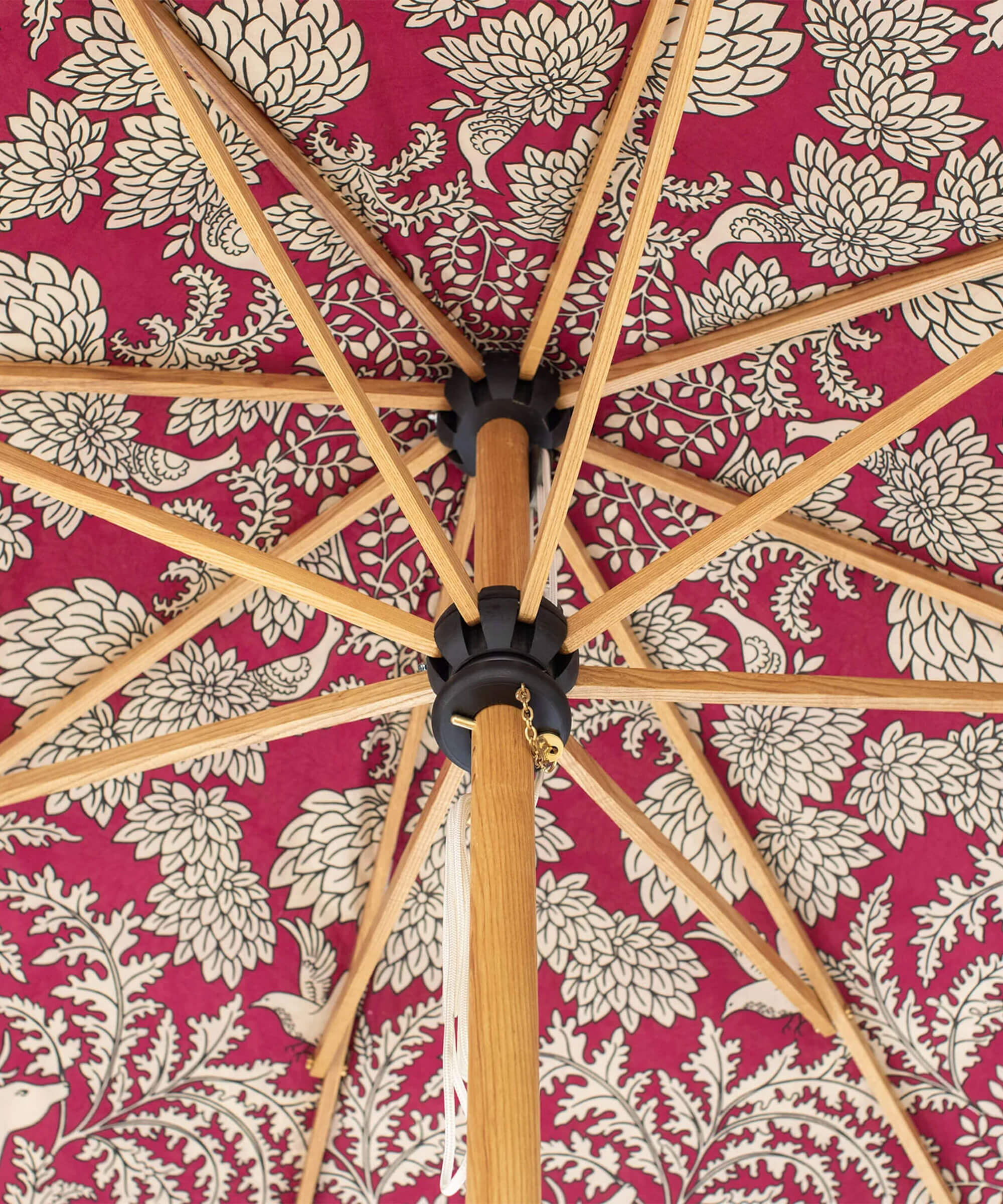 East London Parasol Company Ltd - Elizabeth Ruby Octagonal Parasol - ELPC x Warner House
