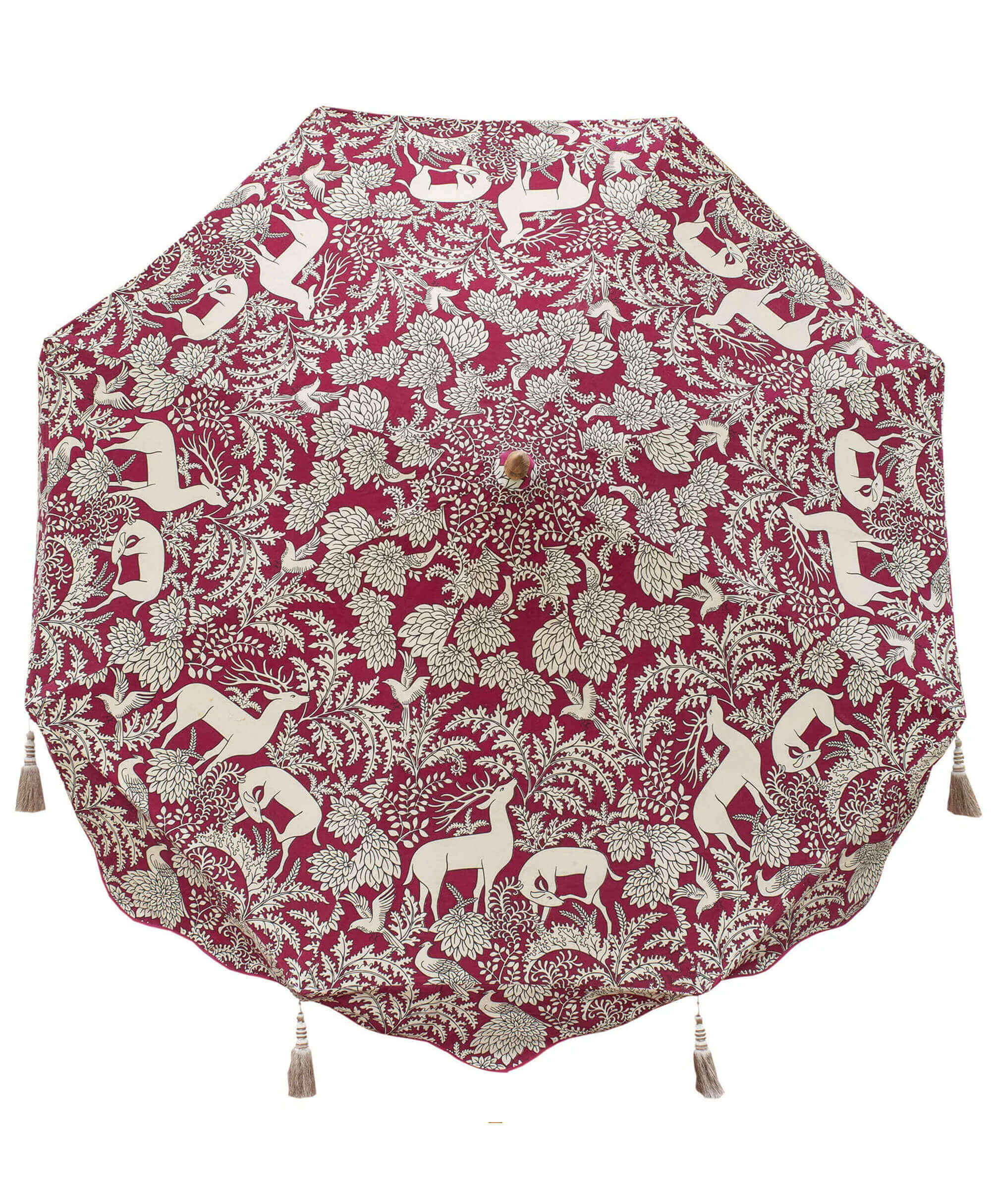 East London Parasol Company Ltd - Elizabeth Ruby Octagonal Parasol - ELPC x Warner House