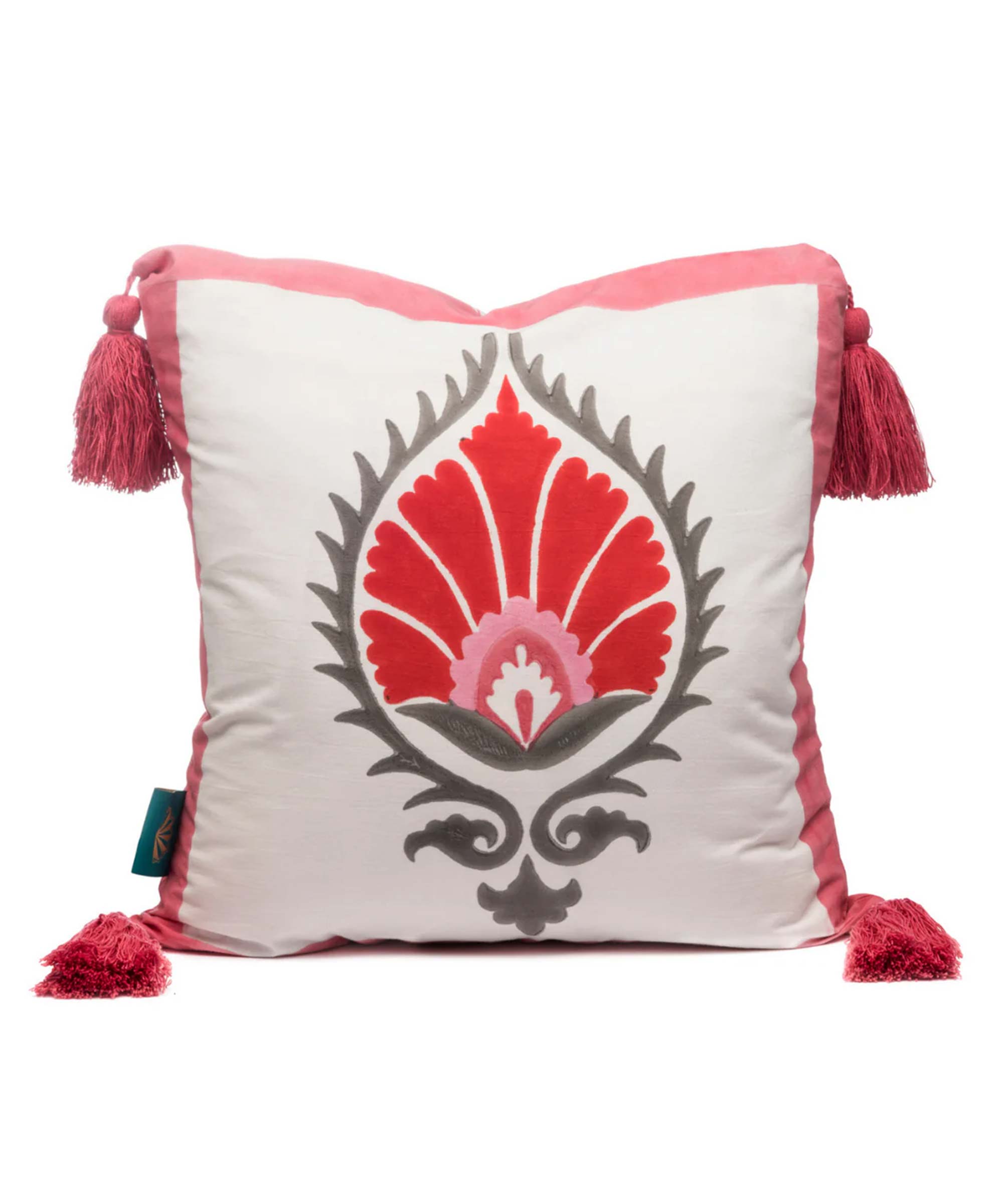 East London Parasol Company Ltd - Fuschia Suzani Cushion (sold out)
