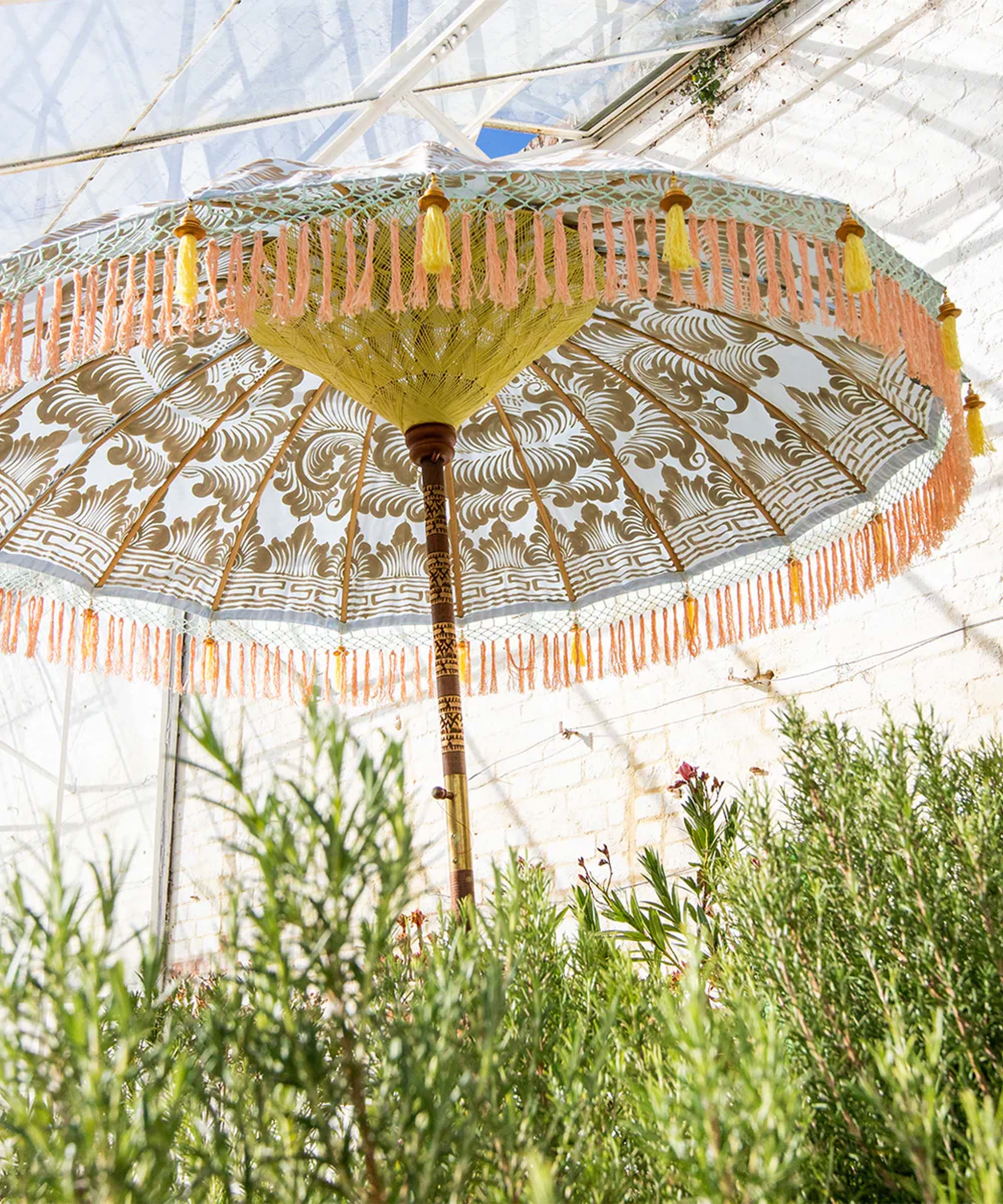 East London Parasol Company Ltd - Hugo Round Bamboo Parasol- reduced- 3 left