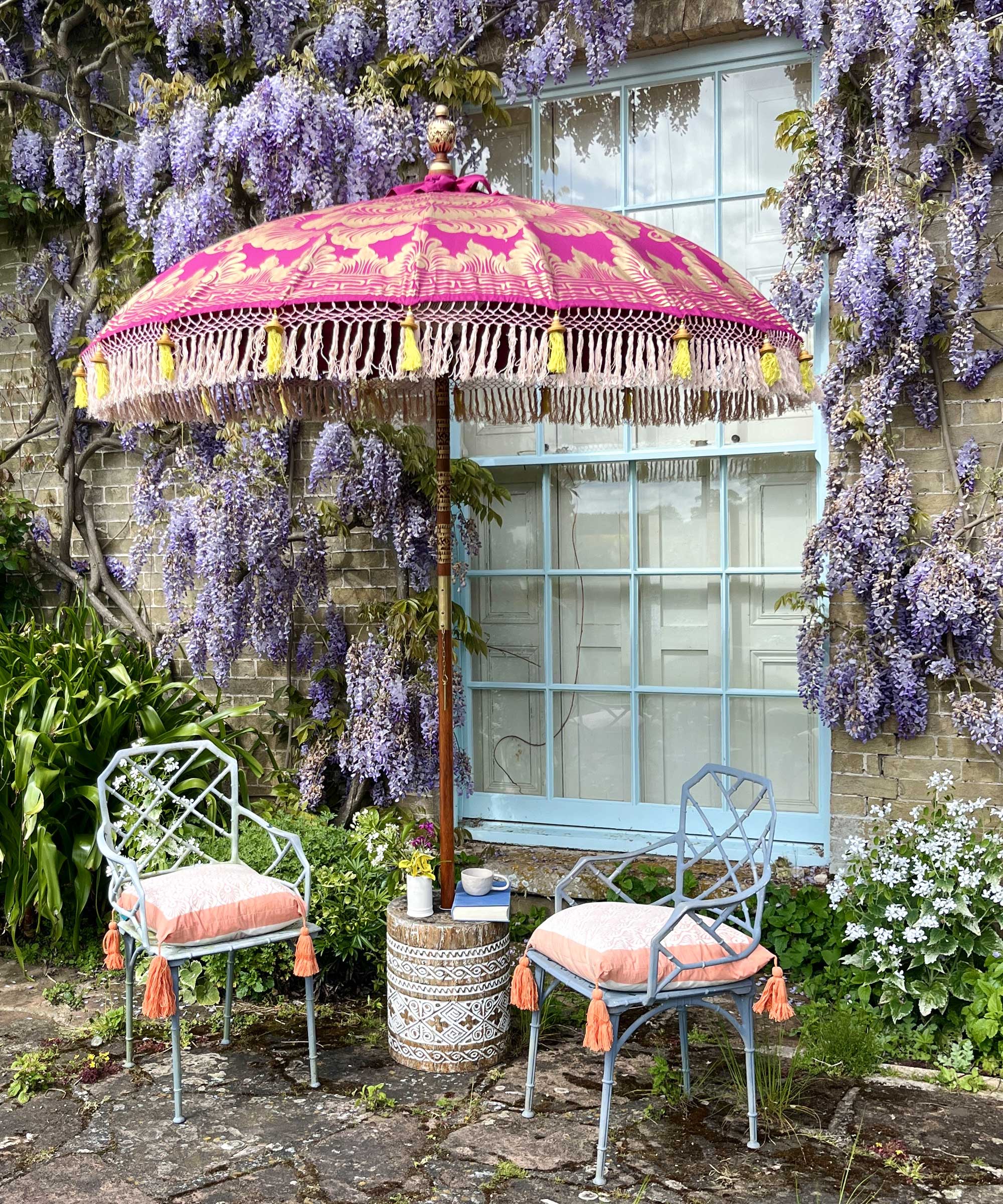 East London Parasol Company Ltd - Margot Round Bamboo Parasol