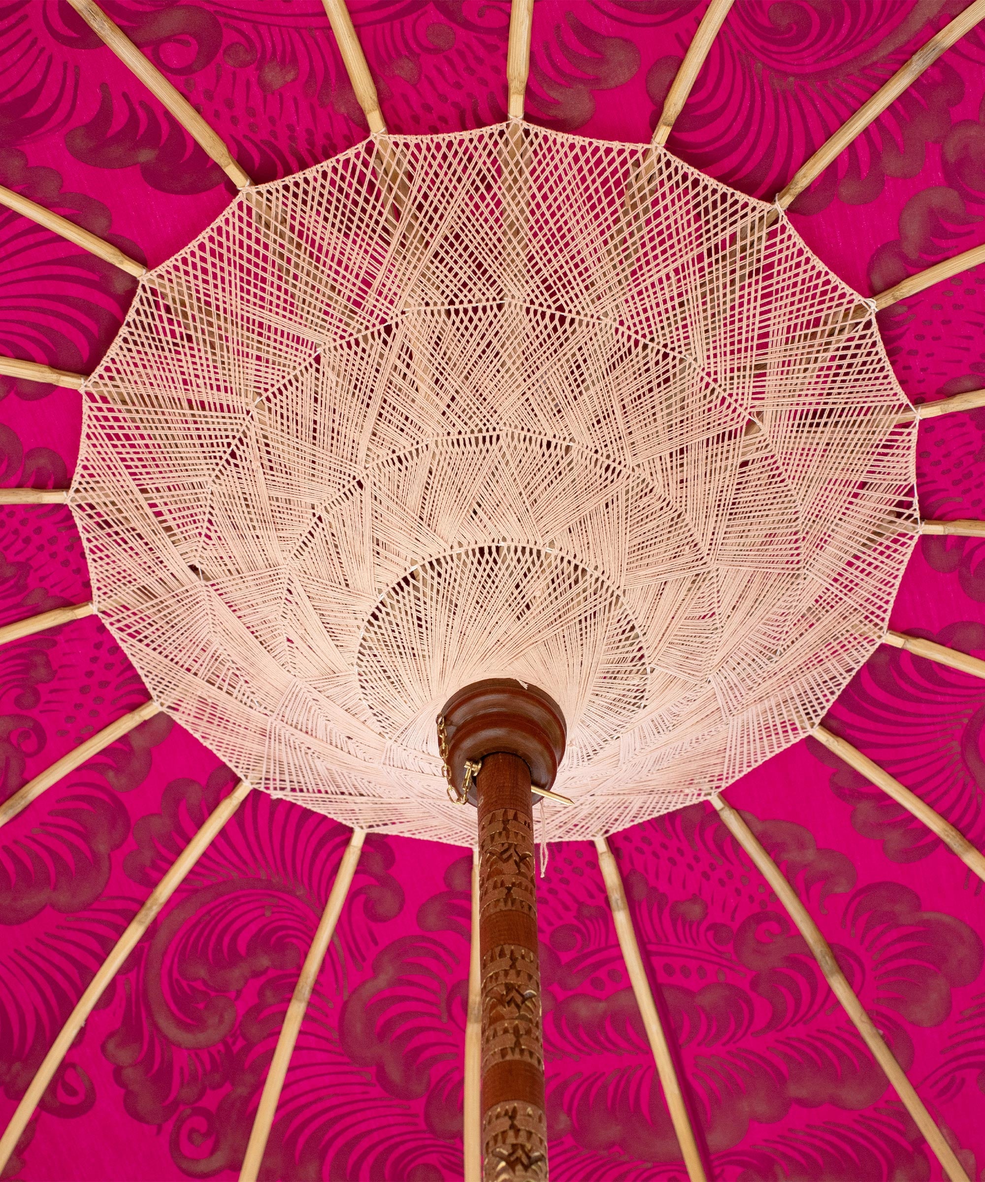East London Parasol Company Ltd - Margot Round Bamboo Parasol