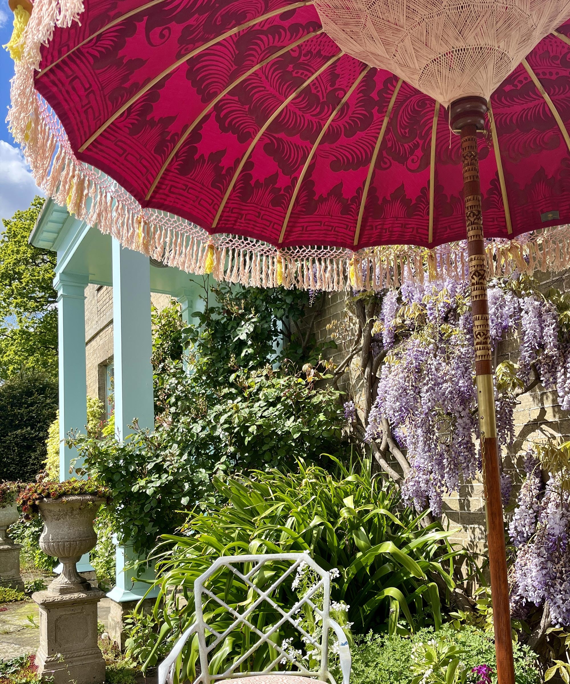 East London Parasol Company Ltd - Margot Round Bamboo Parasol