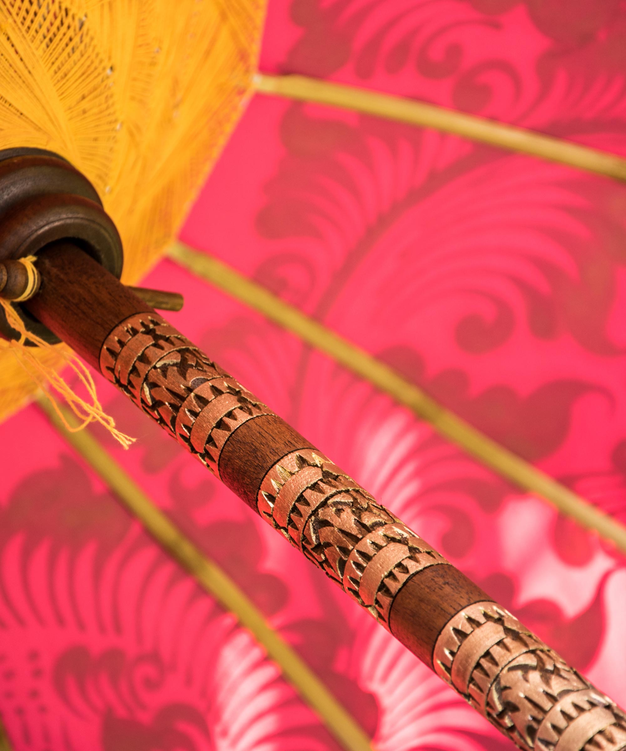 East London Parasol Company Ltd - Whitney Round Bamboo Parasol- reduced