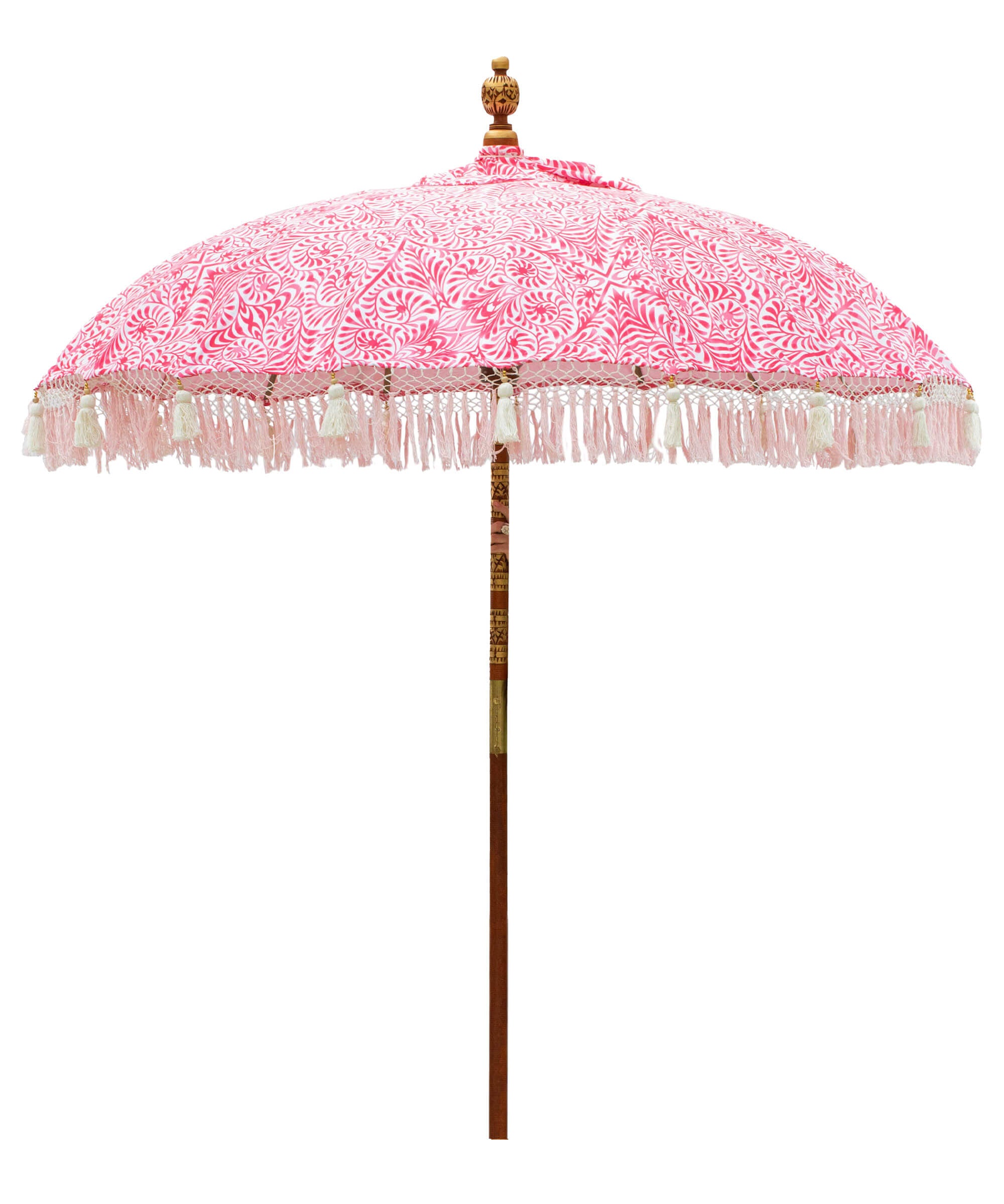 East London Parasol Company Ltd - Lexham Rose Round Bamboo Parasol