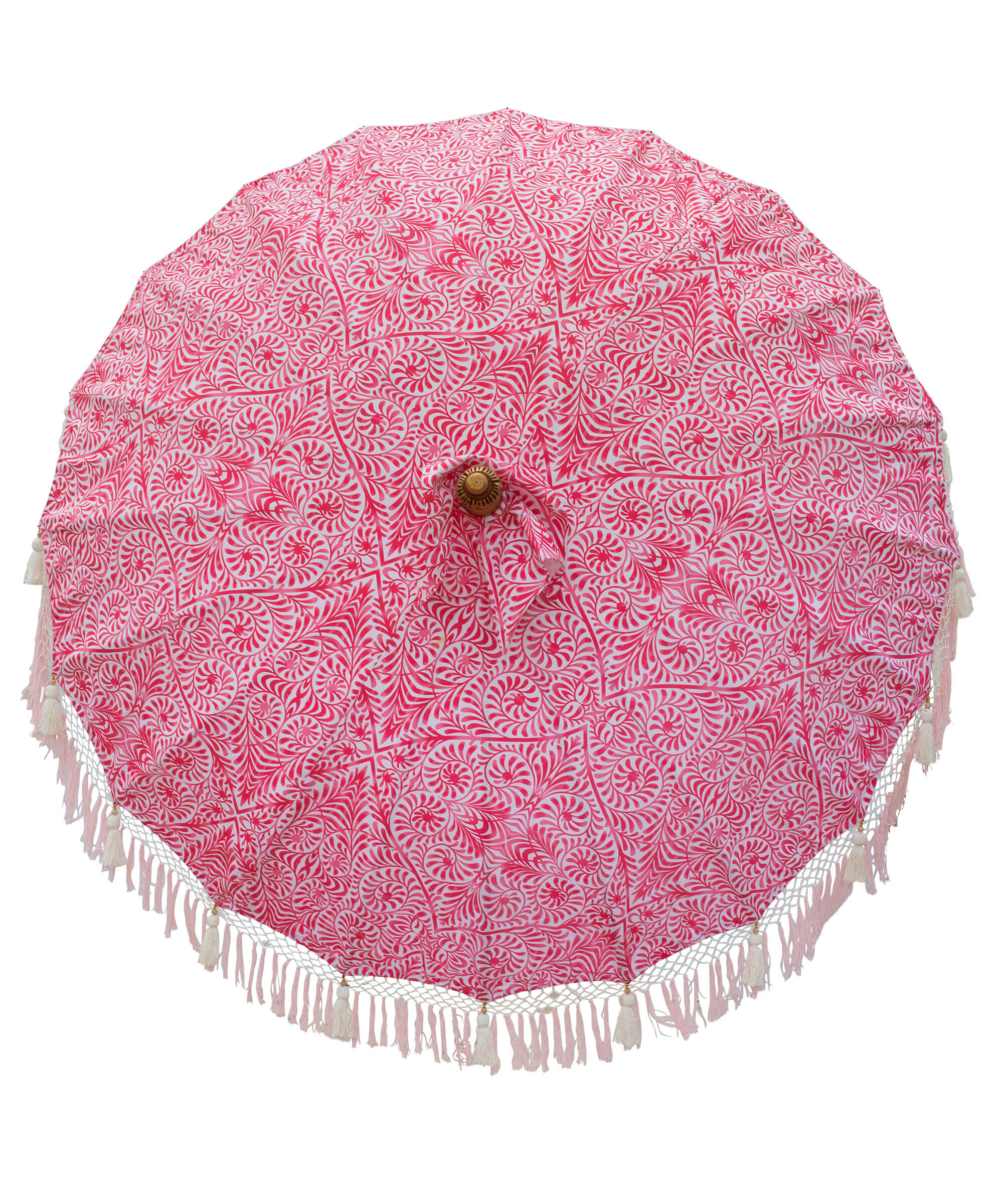 East London Parasol Company Ltd - Lexham Rose Round Bamboo Parasol