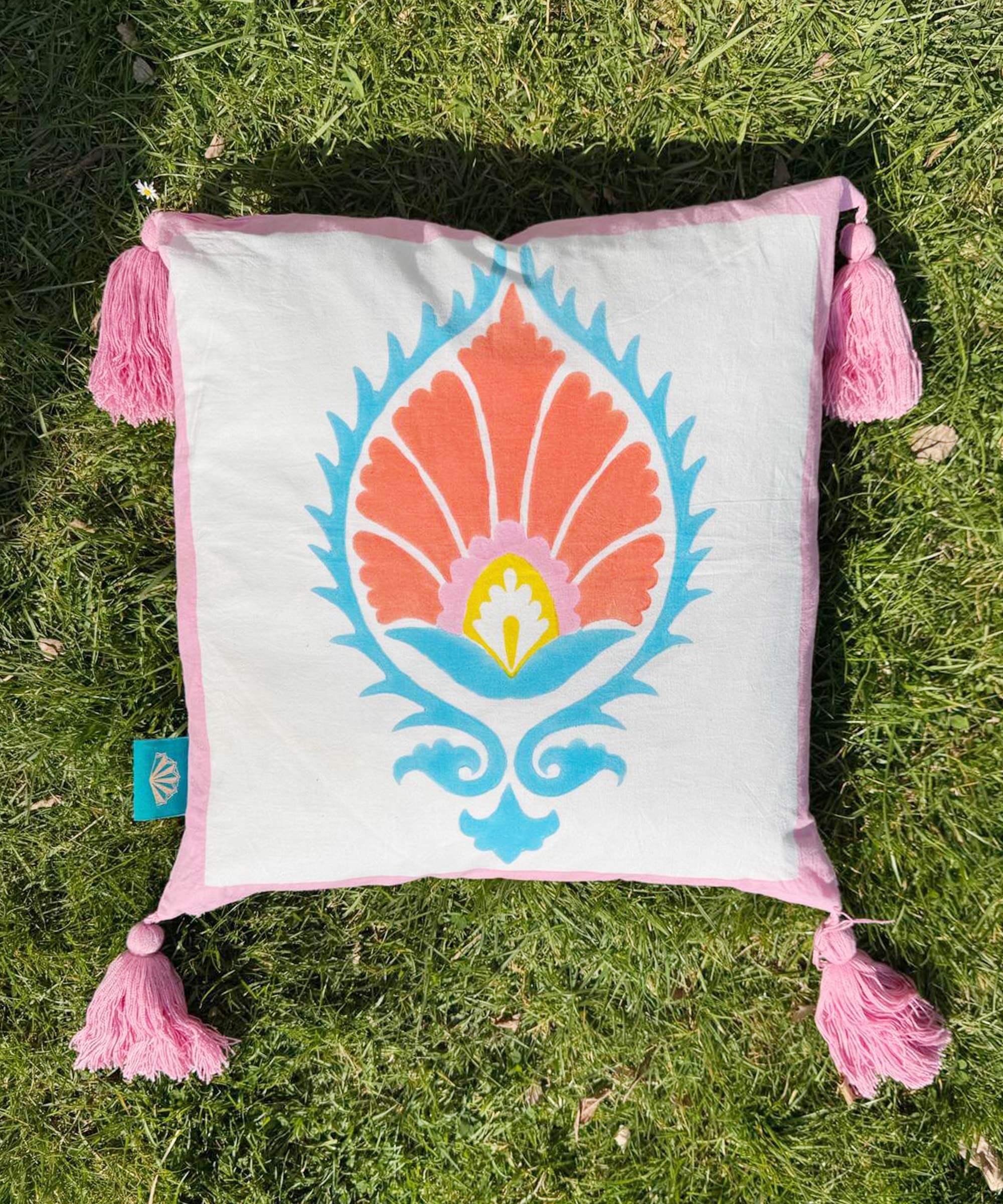 East London Parasol Company Ltd - Rose Suzani Cushion