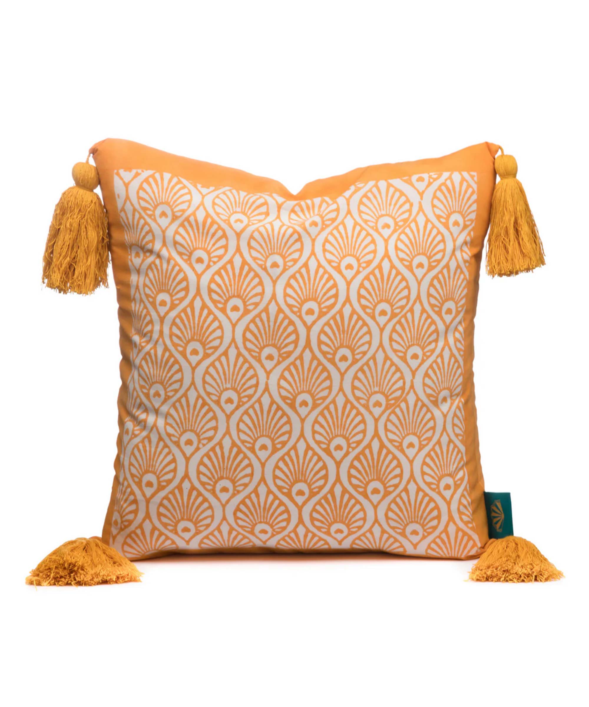 East London Parasol Company Ltd - Tangerine Suzani Cushion