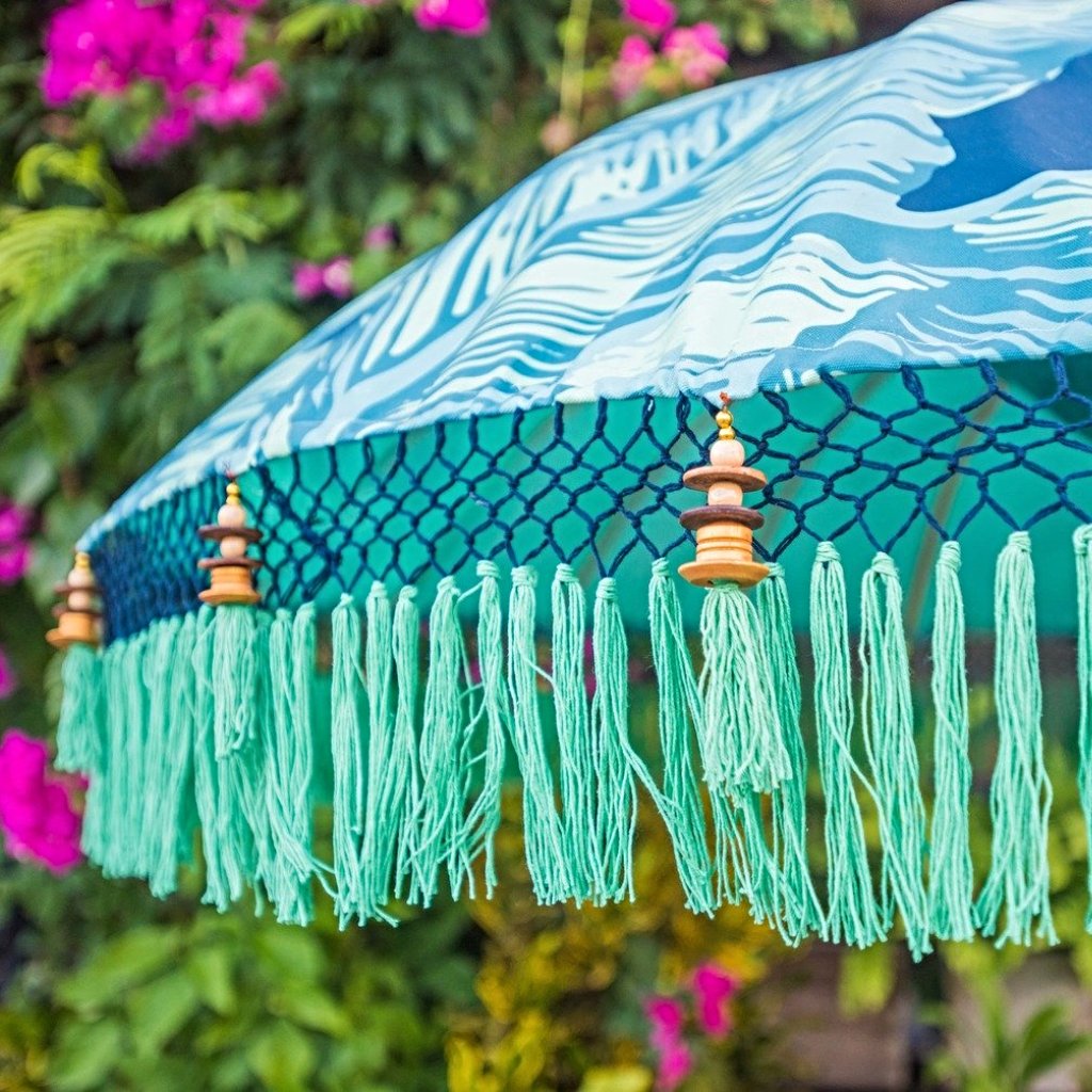 East London Parasol Company Ltd - Nina Round Bamboo Parasol (Only 1 Left)