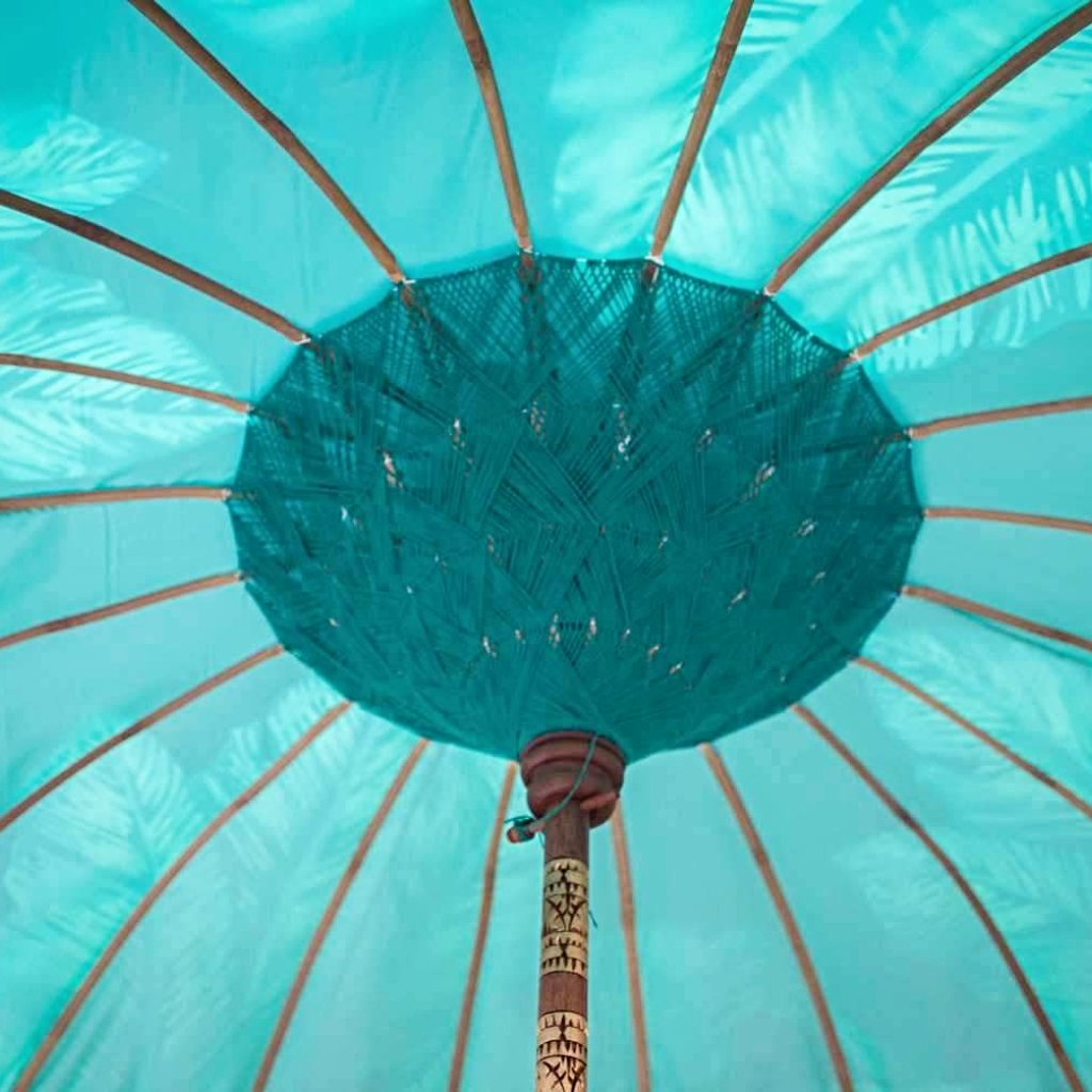 East London Parasol Company Ltd - Nina Round Bamboo Parasol (Only 1 Left)