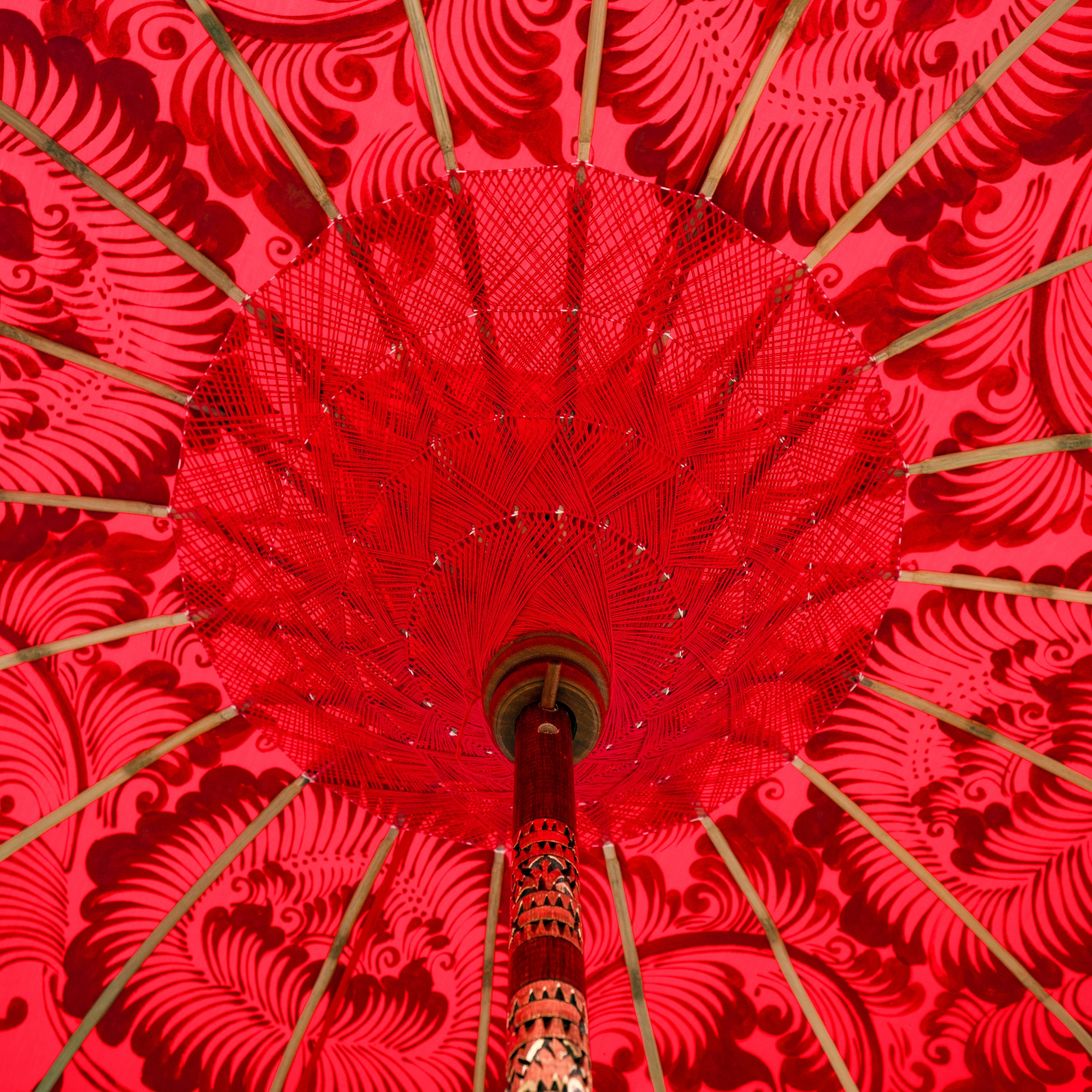 East London Parasol Company Ltd - Olivia Round Bamboo Parasol (Only 1 left)