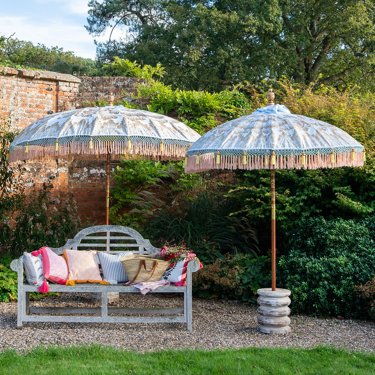 East London Parasol Company Ltd - Hugo Round Bamboo Parasol- reduced