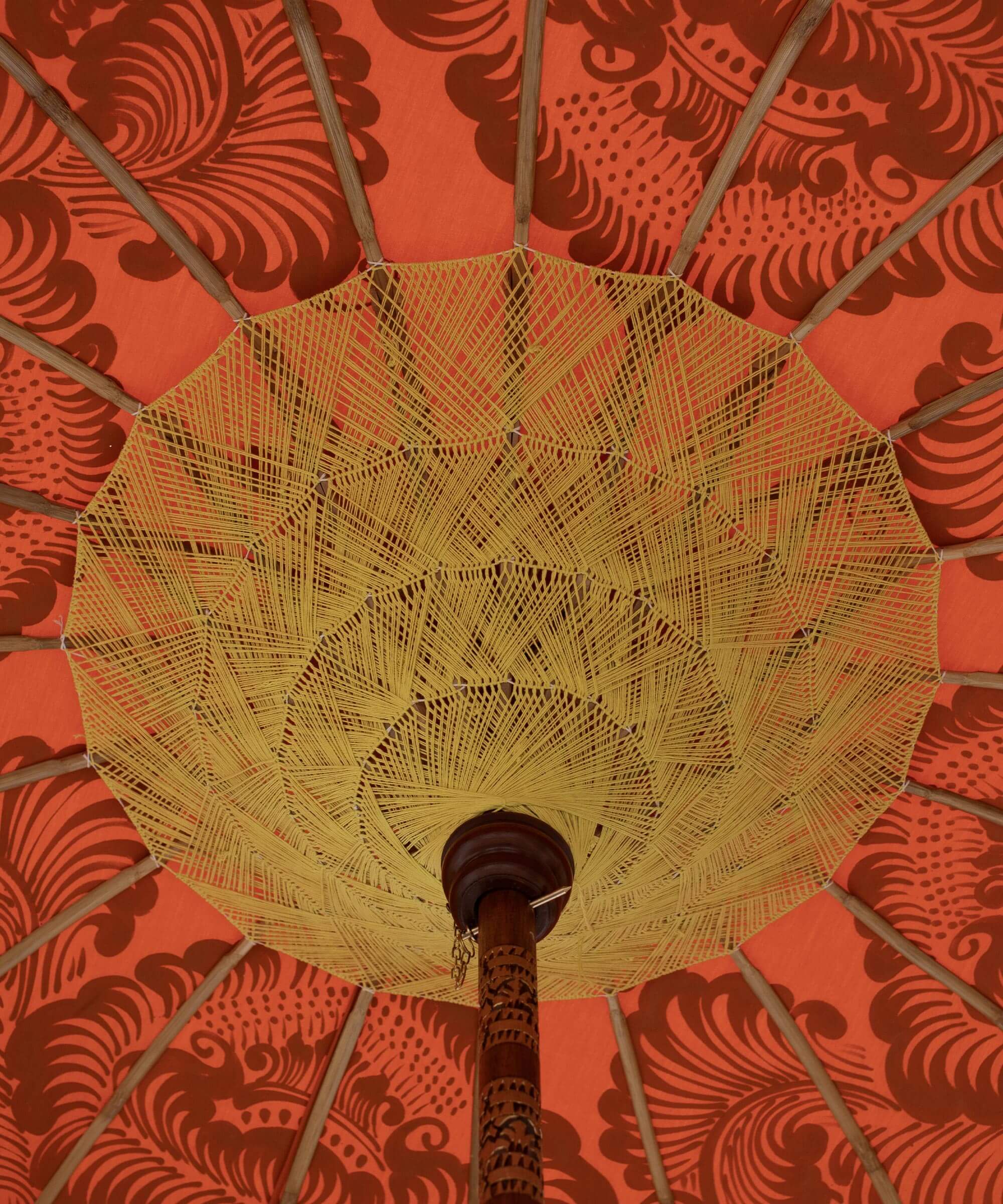 Archer Round Bamboo Parasol