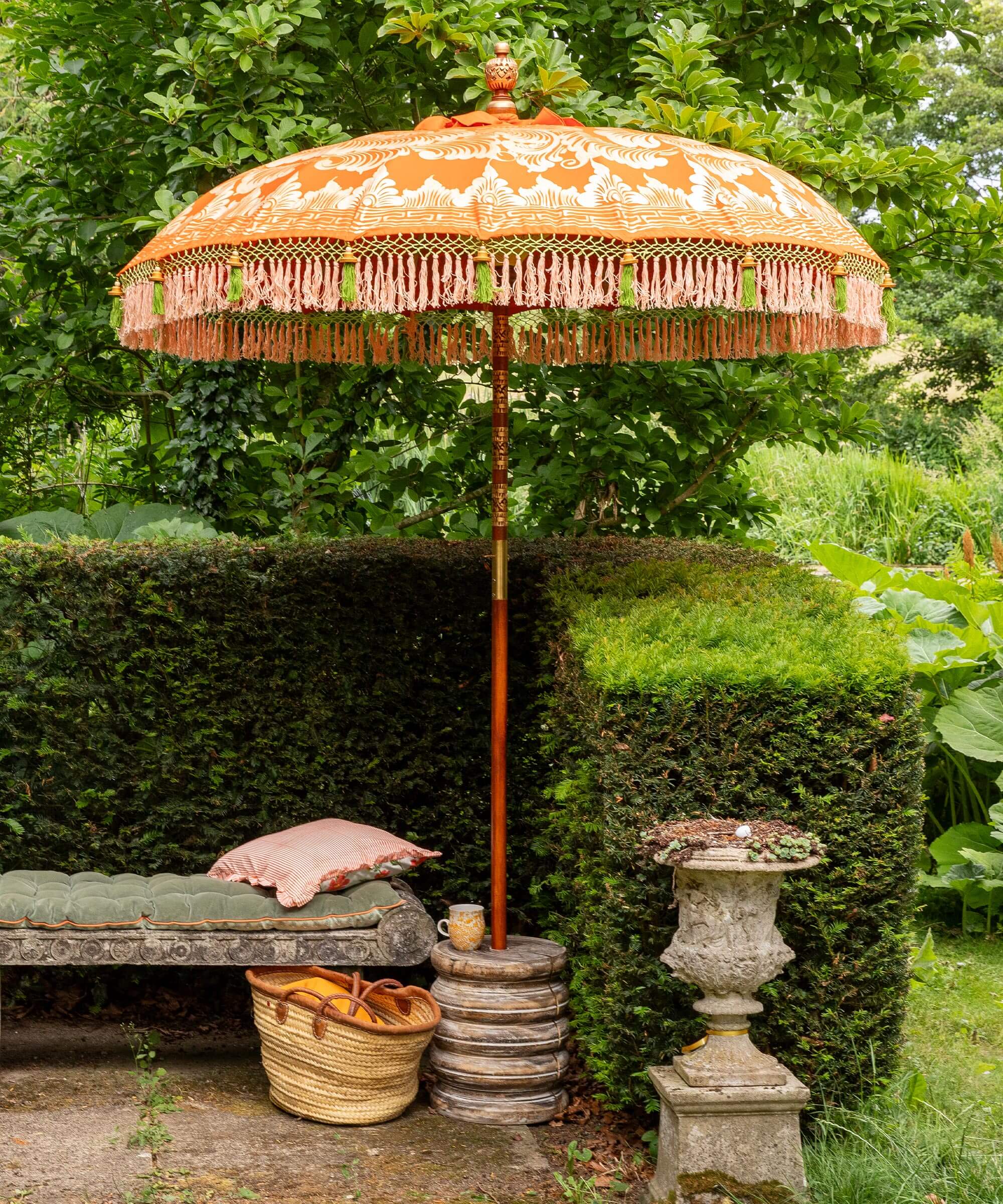 Archer Round Bamboo Parasol