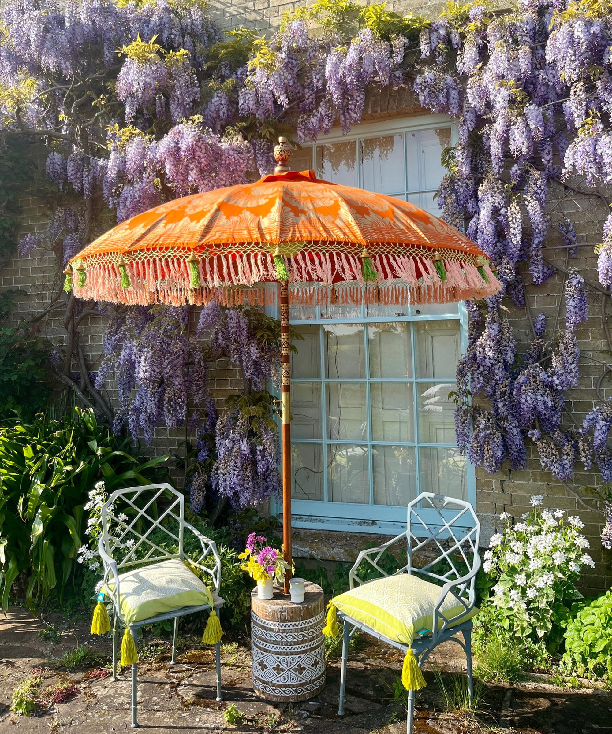 Archer Round Bamboo Parasol