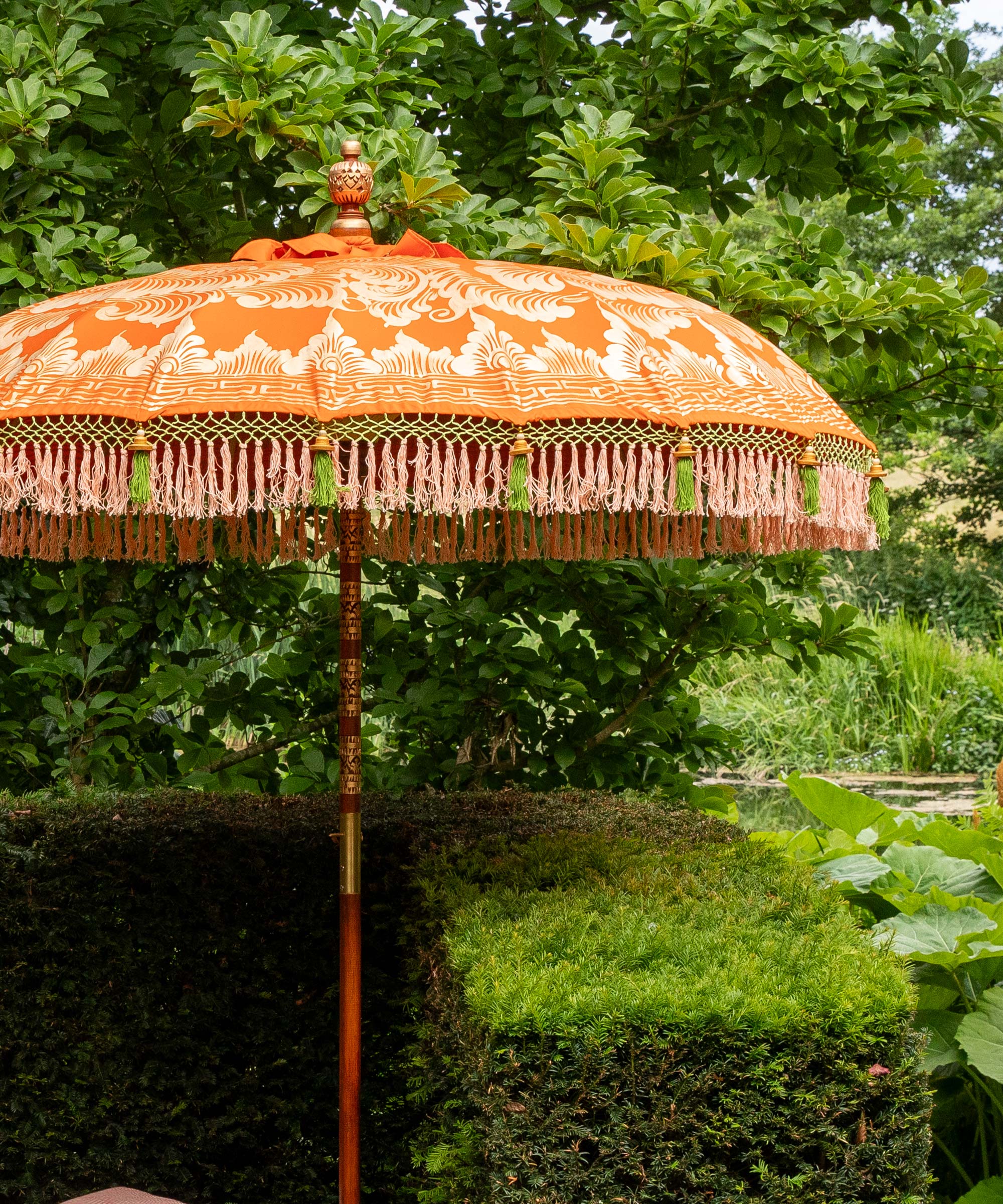 Archer Round Bamboo Parasol