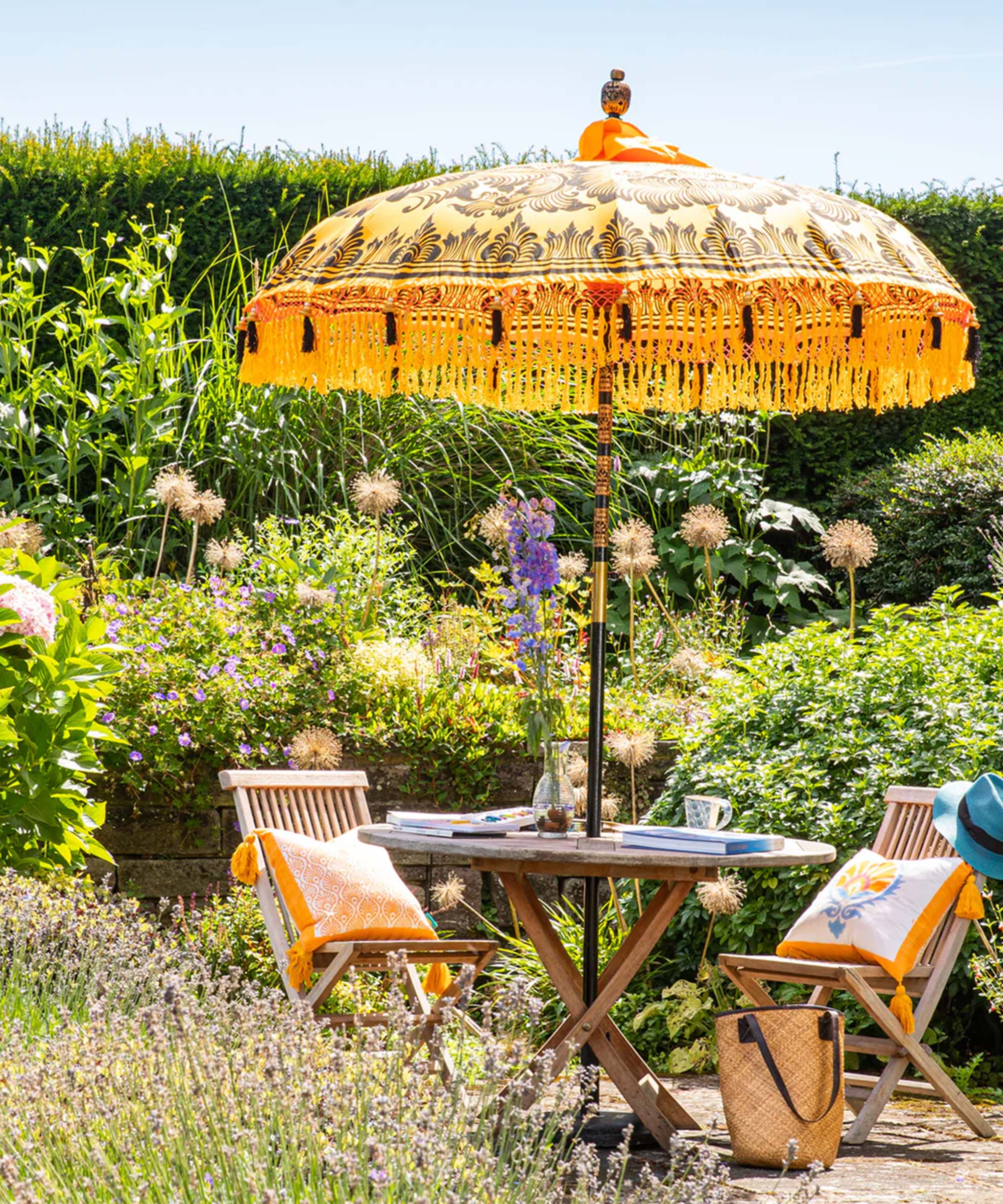 Augusta Round Bamboo Parasol