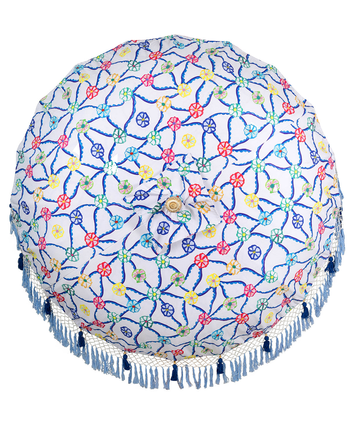 East London Parasol Company Ltd - Mallorca Round Bamboo Parasol CELIA B x ELPC