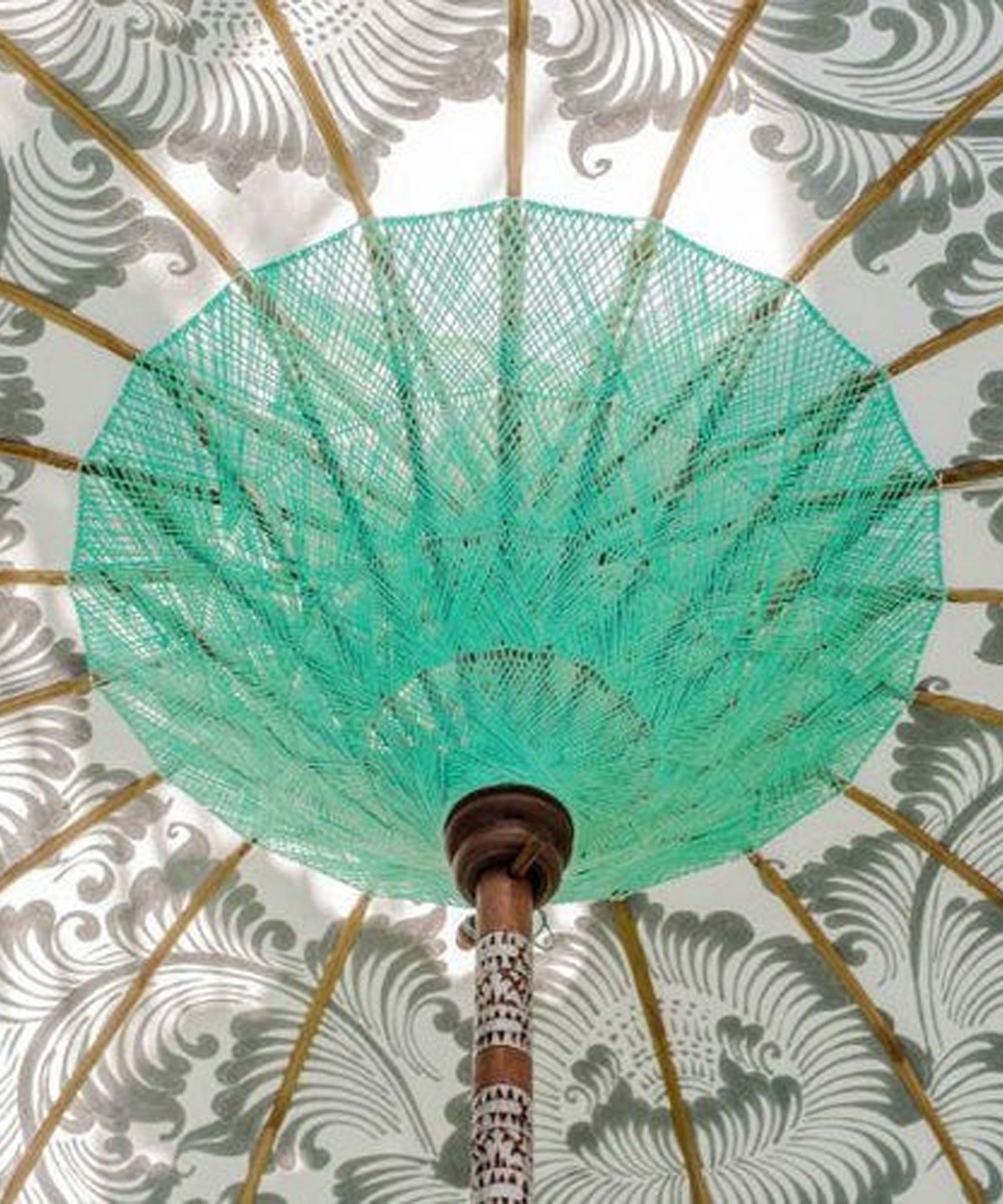 Cher Round Bamboo Parasol