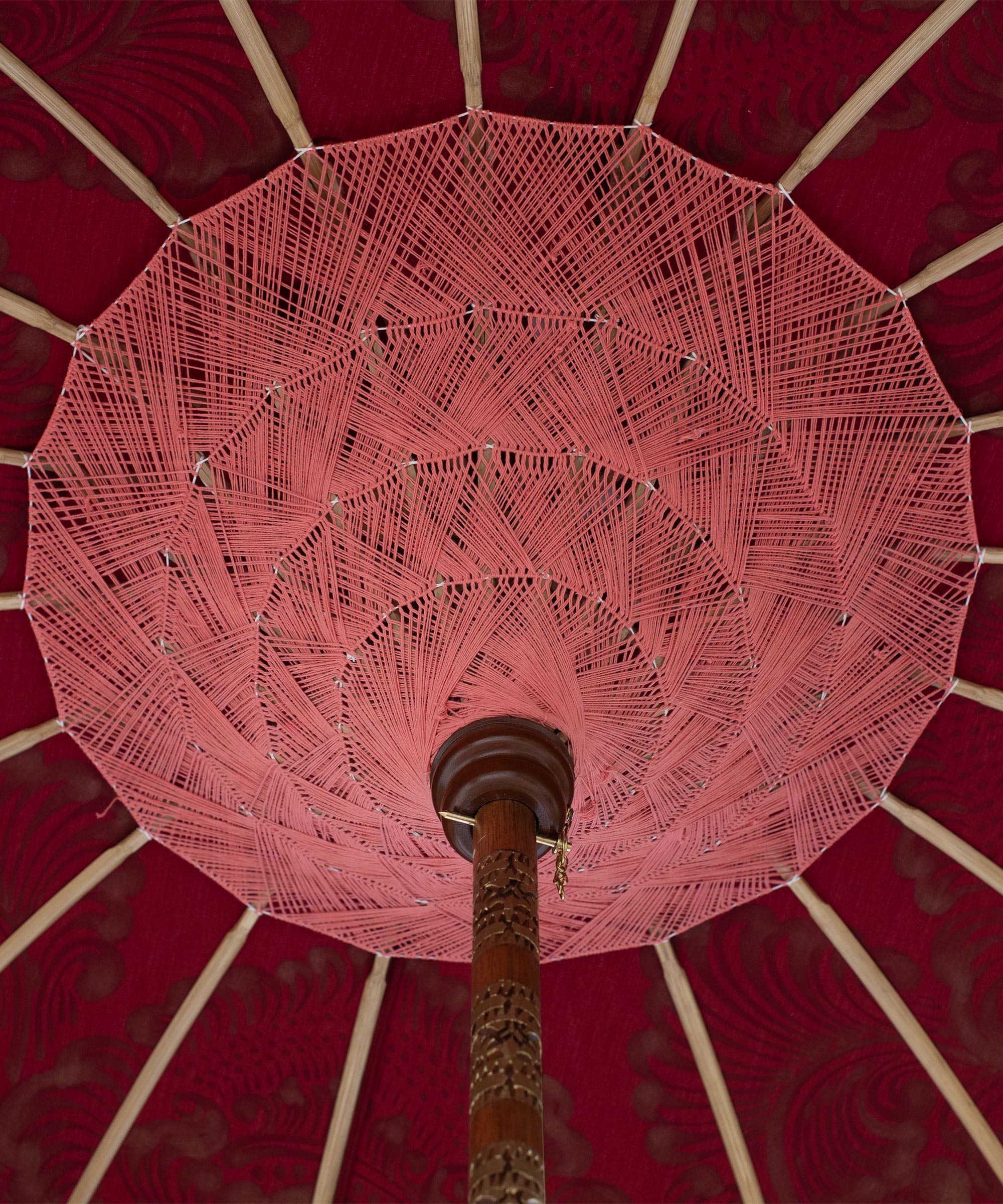 Colette Round Bamboo Parasol