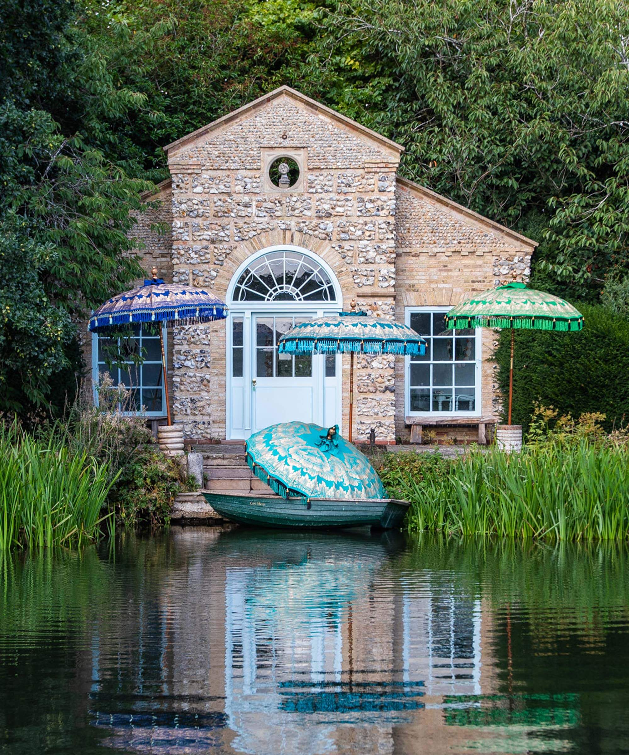 Cosima Round Bamboo Parasol