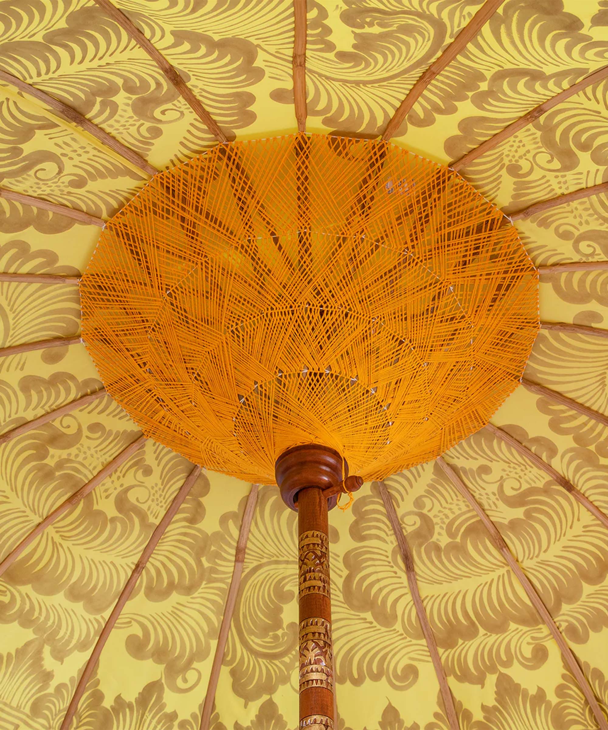 Dalya Round Bamboo Parasol