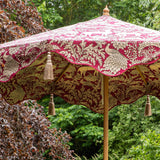 Stylish botanical garden umbrella - Elizabeth Warner House Balmoral print parasol - British Print Parasol