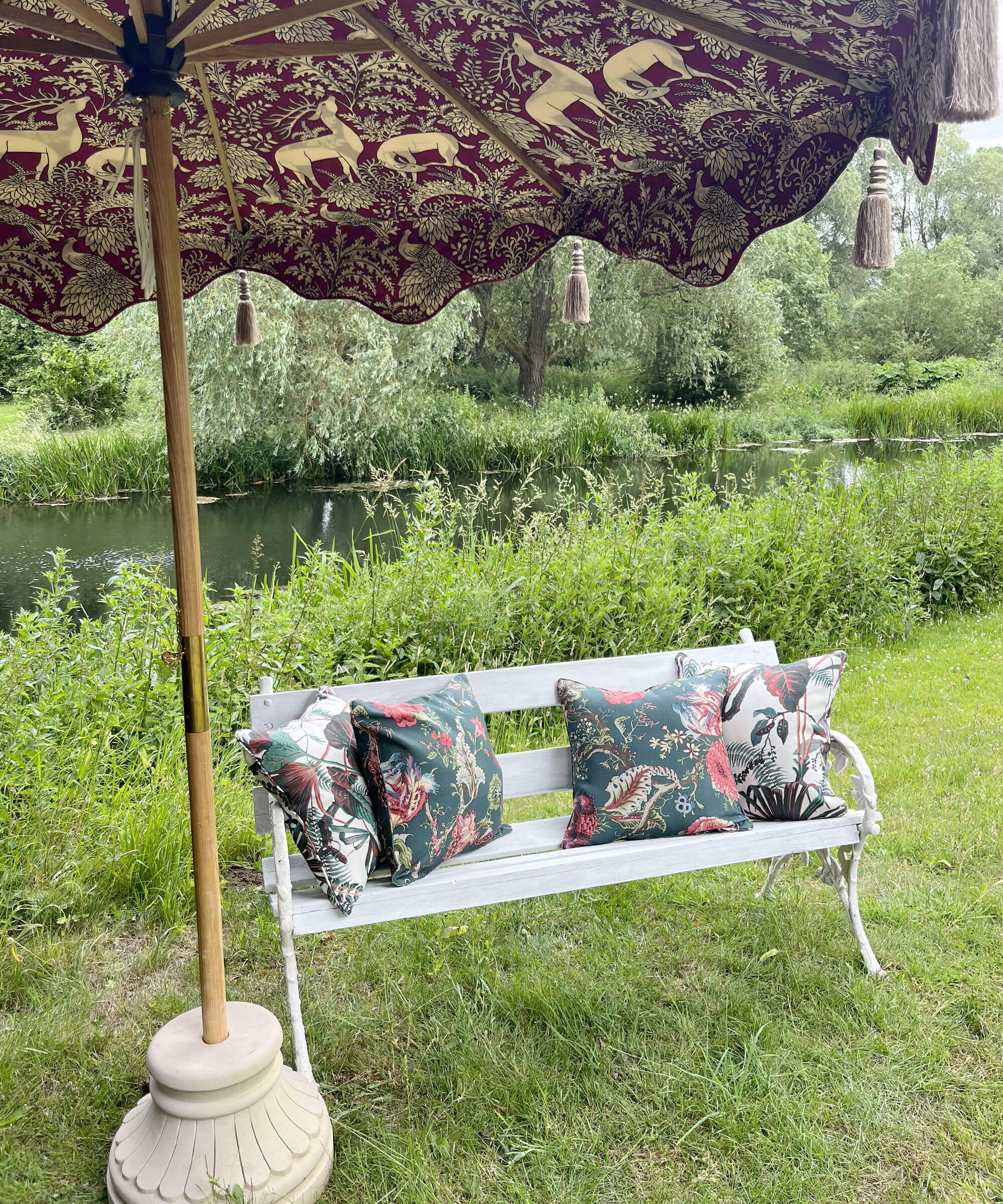 Elizabeth Ruby Octagonal Parasol - ELPC x Warner House