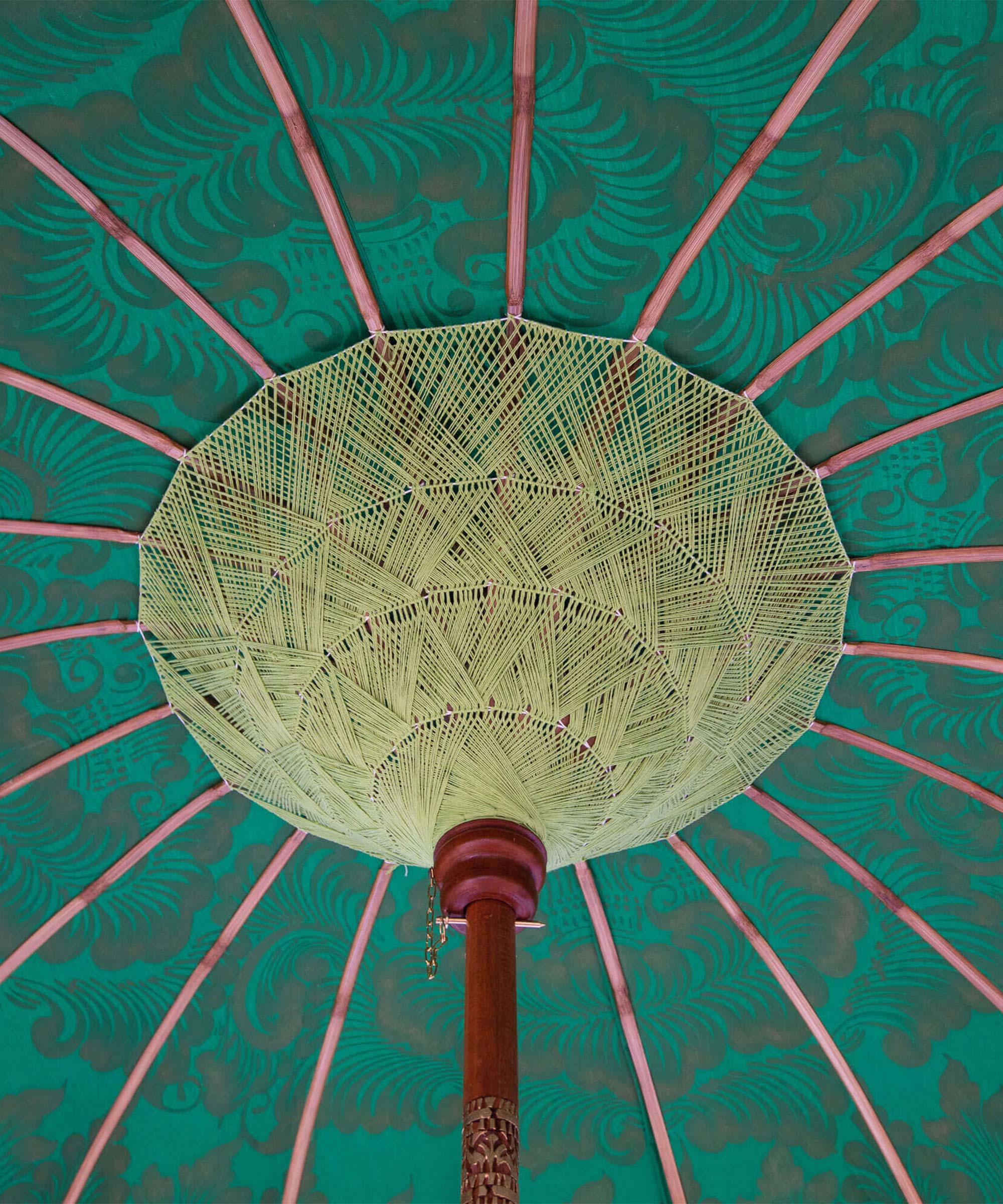 Emma Round Bamboo Parasol