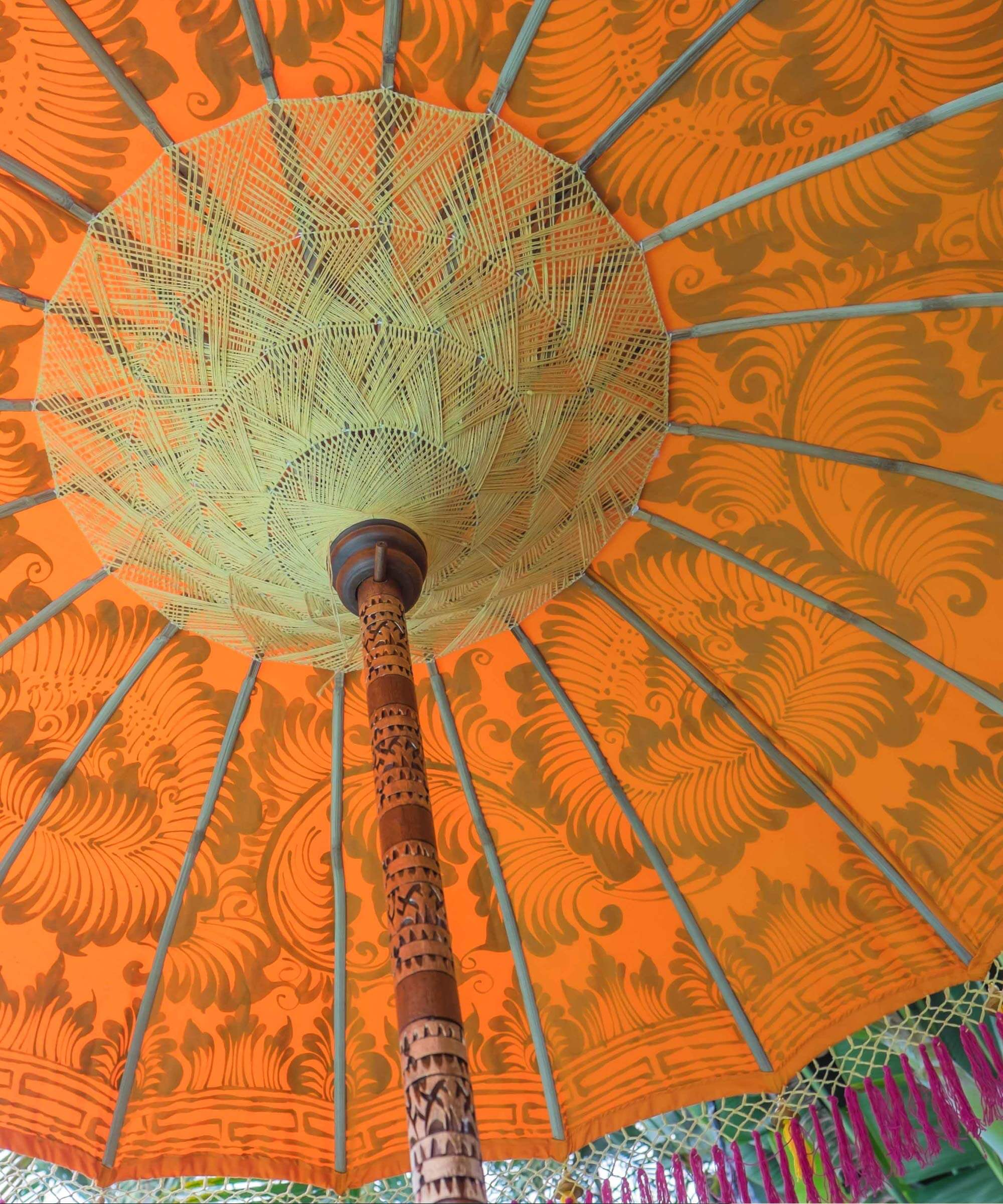 Etta Round Bamboo Parasol