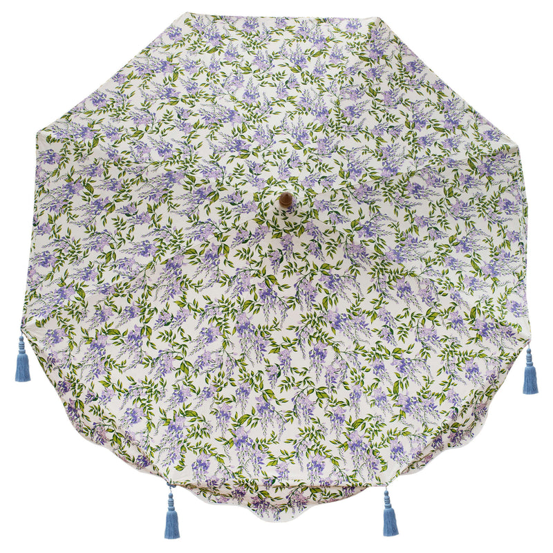 Stylish Floral Garden parasol - Flora Wisteria Garden Umbrella