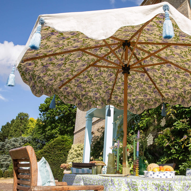 Stylish Floral garden parasol - Flora Wisteria Garden Umberella