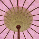 Bamboo floral garden parasol - Flora Wisteria Garden Umbrella 