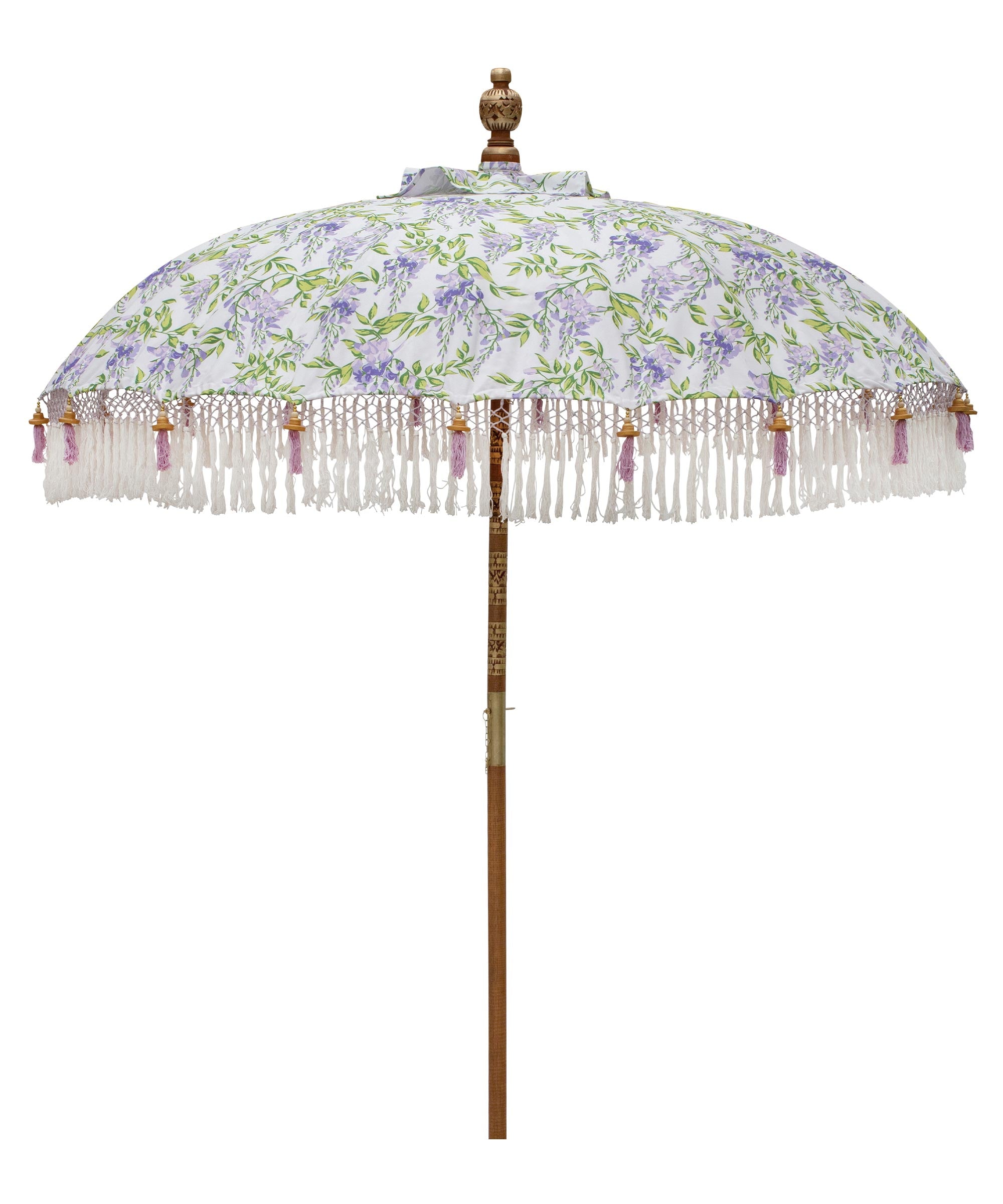 Flora Round Bamboo Parasol