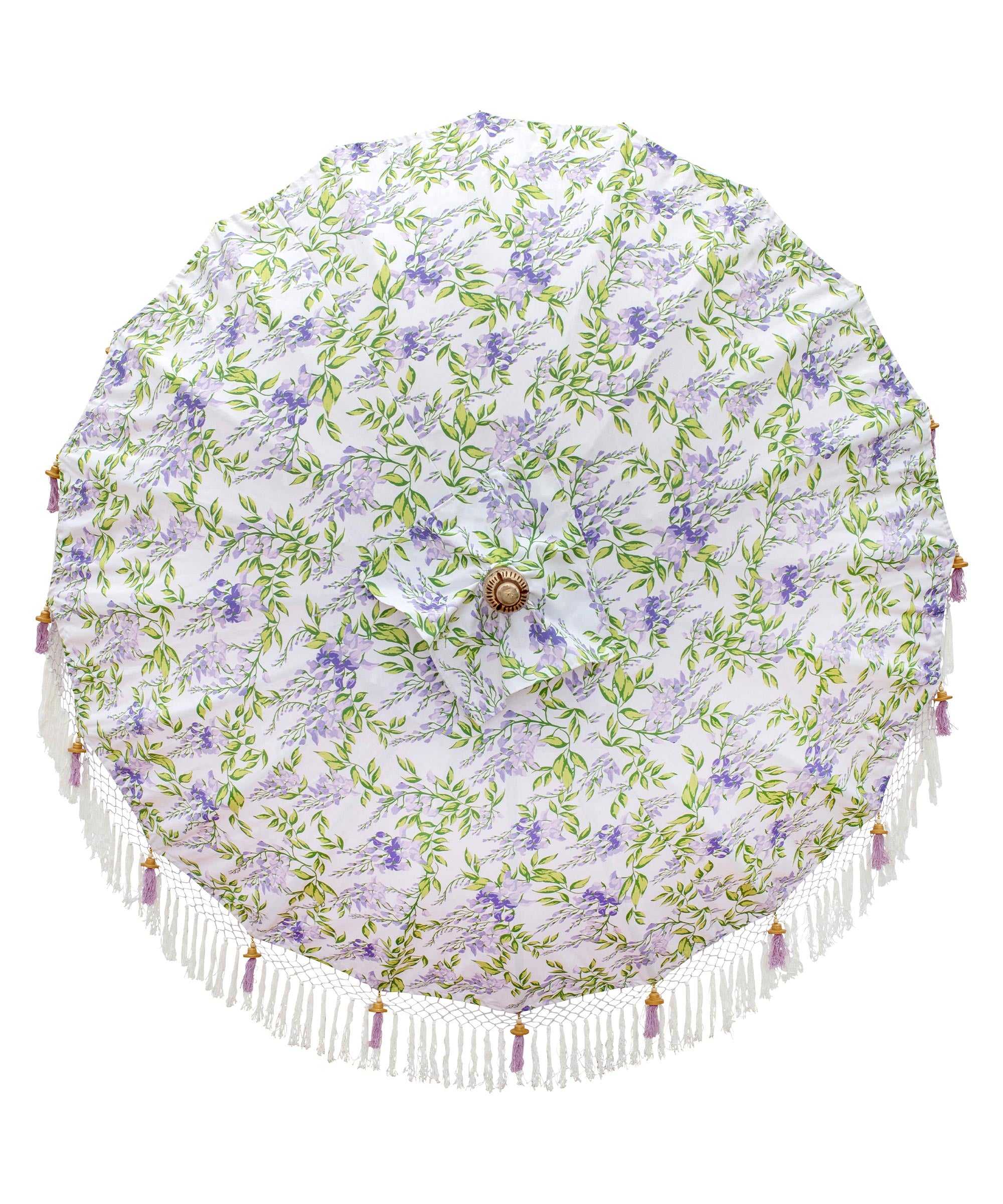 Flora Round Bamboo Parasol