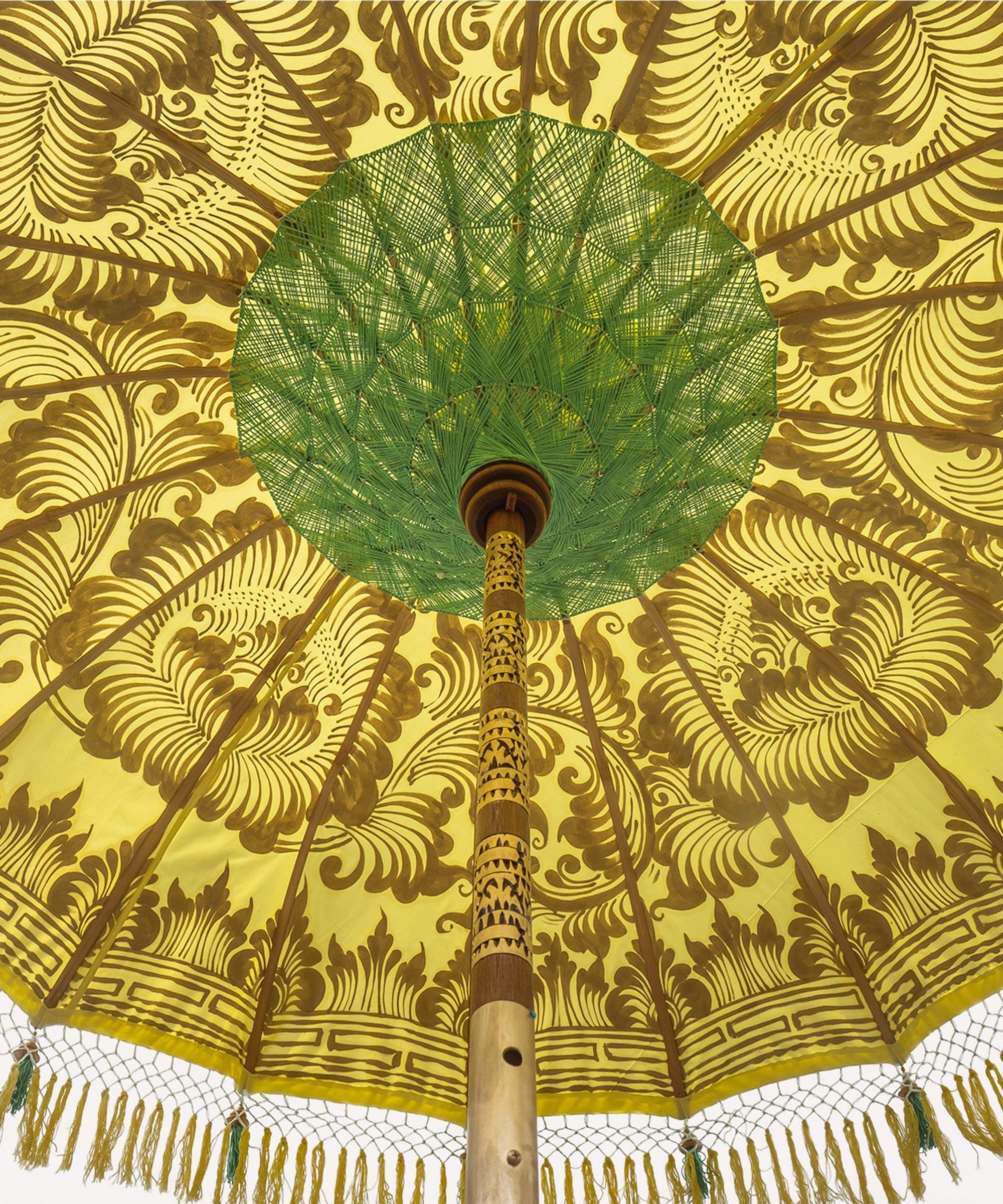 Goldie Round Bamboo Parasol