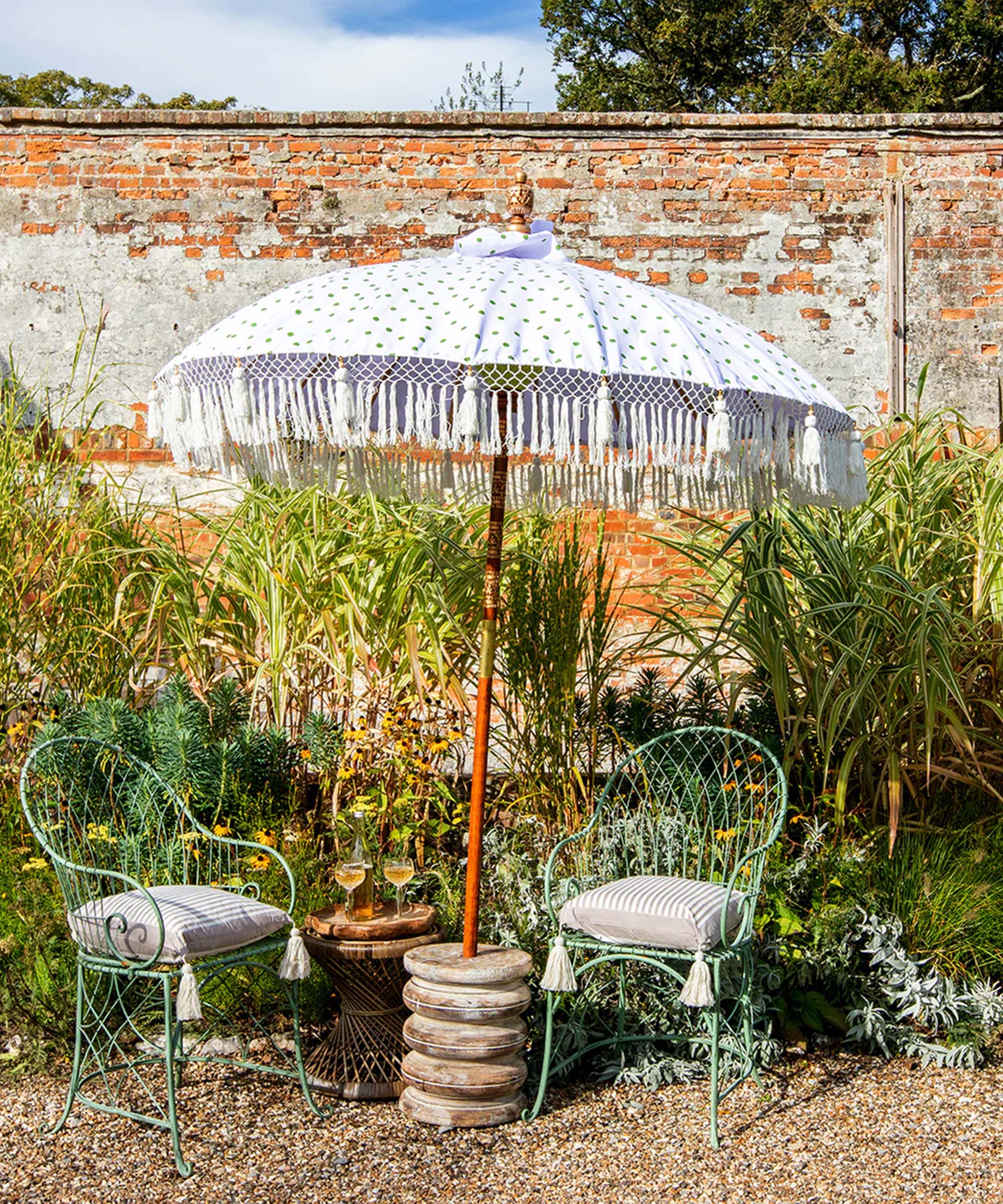 Grace Round Bamboo Parasol