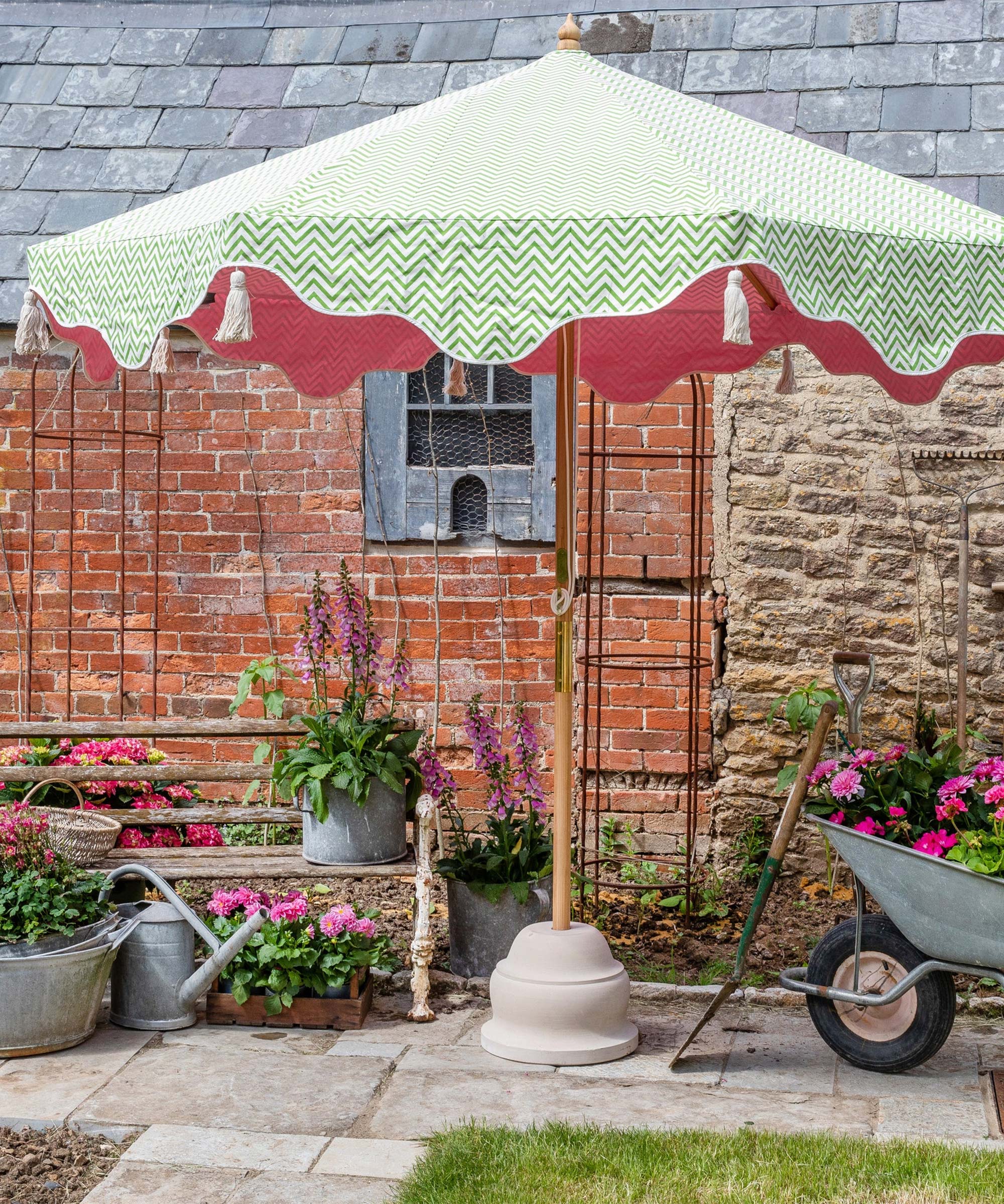 Green Aretha Octagonal Parasol