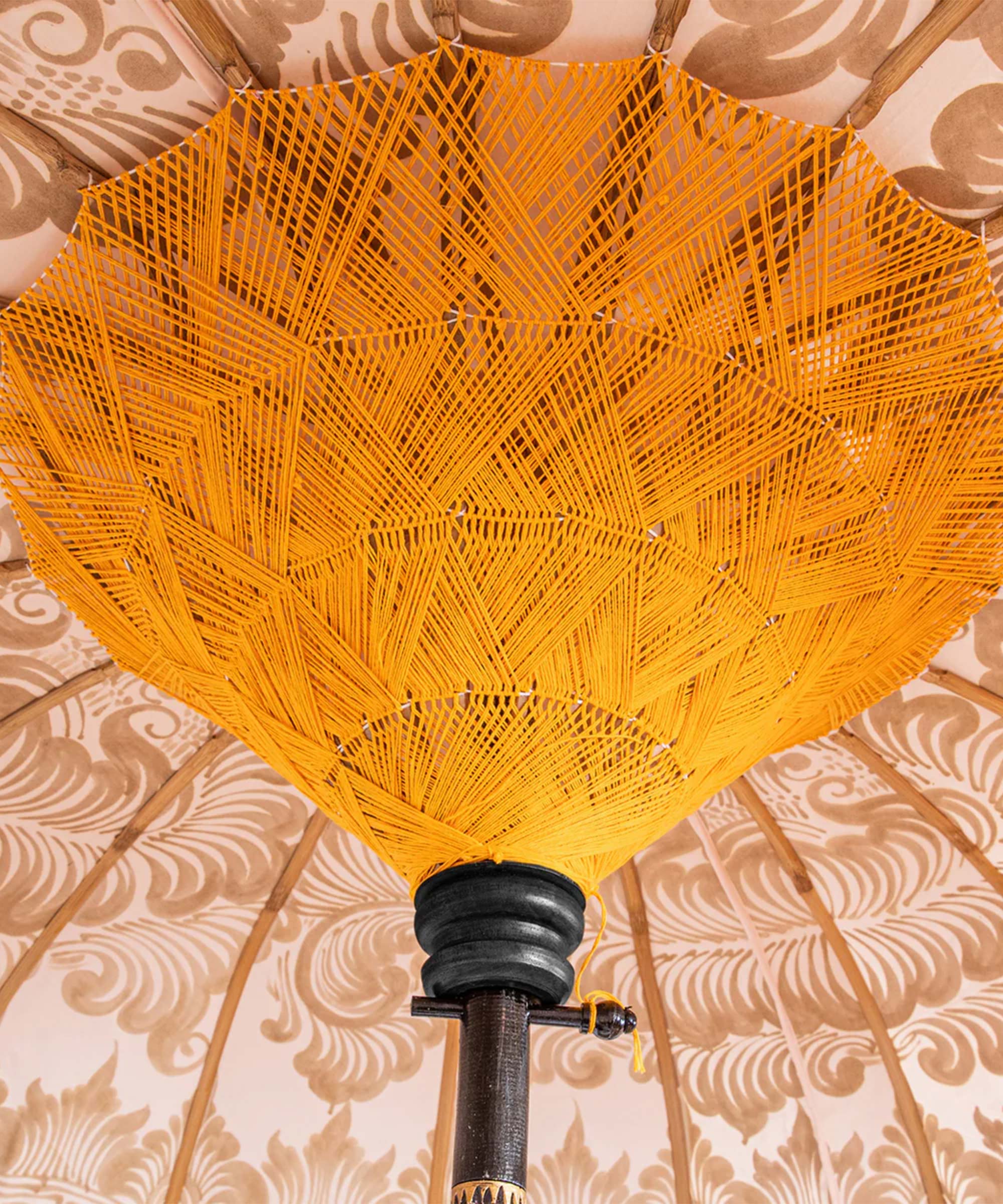 Helena Round Bamboo Parasol