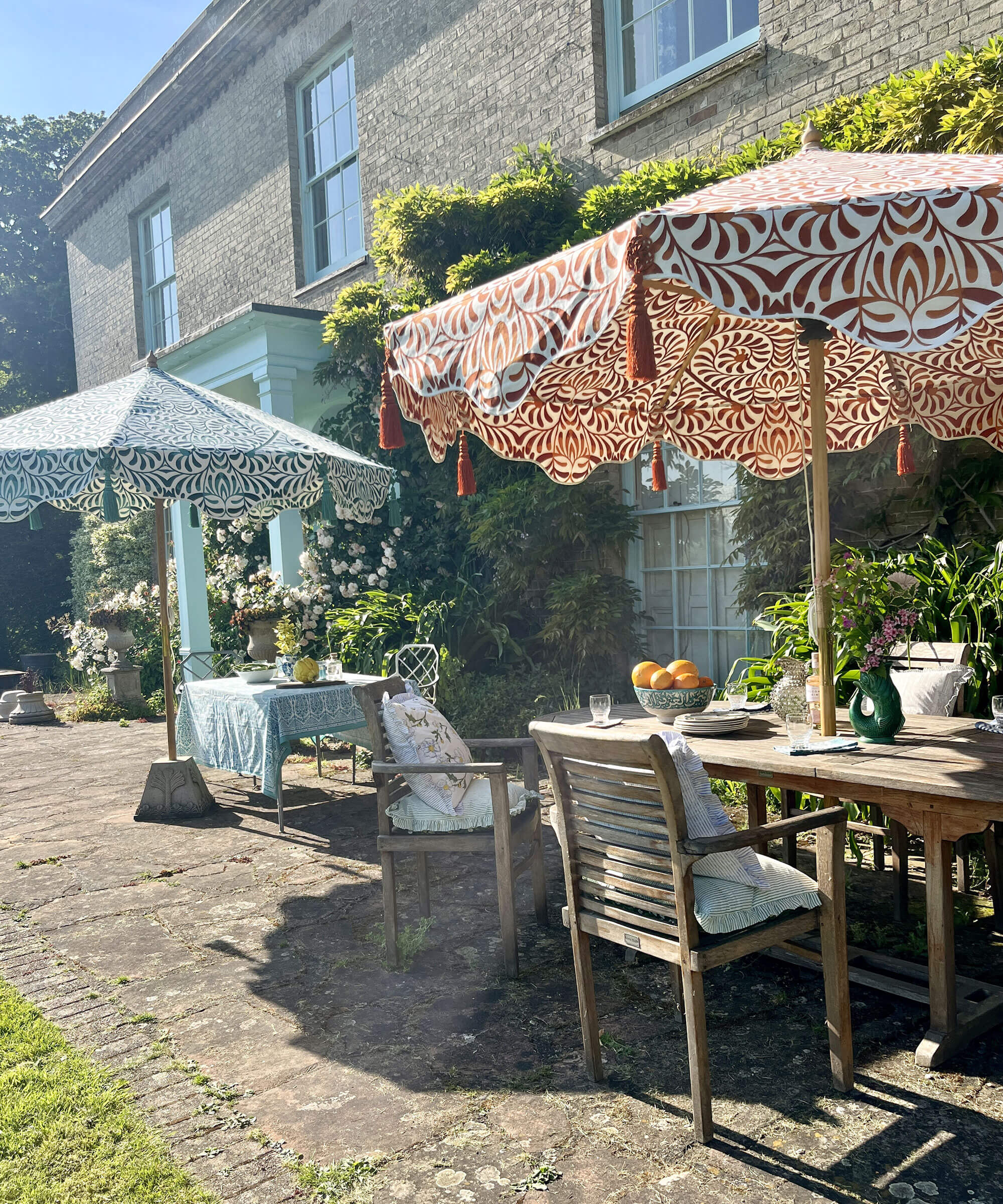 Lexham Teal Octagonal Parasol