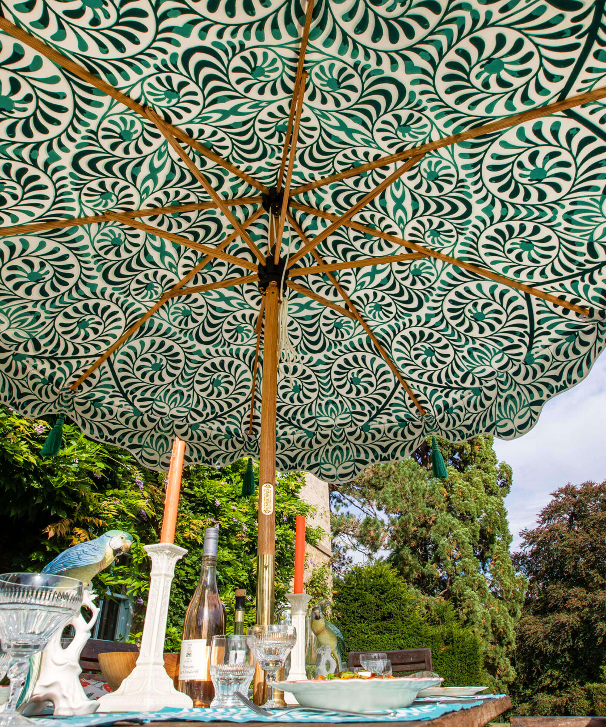 Lexham Teal Octagonal Parasol