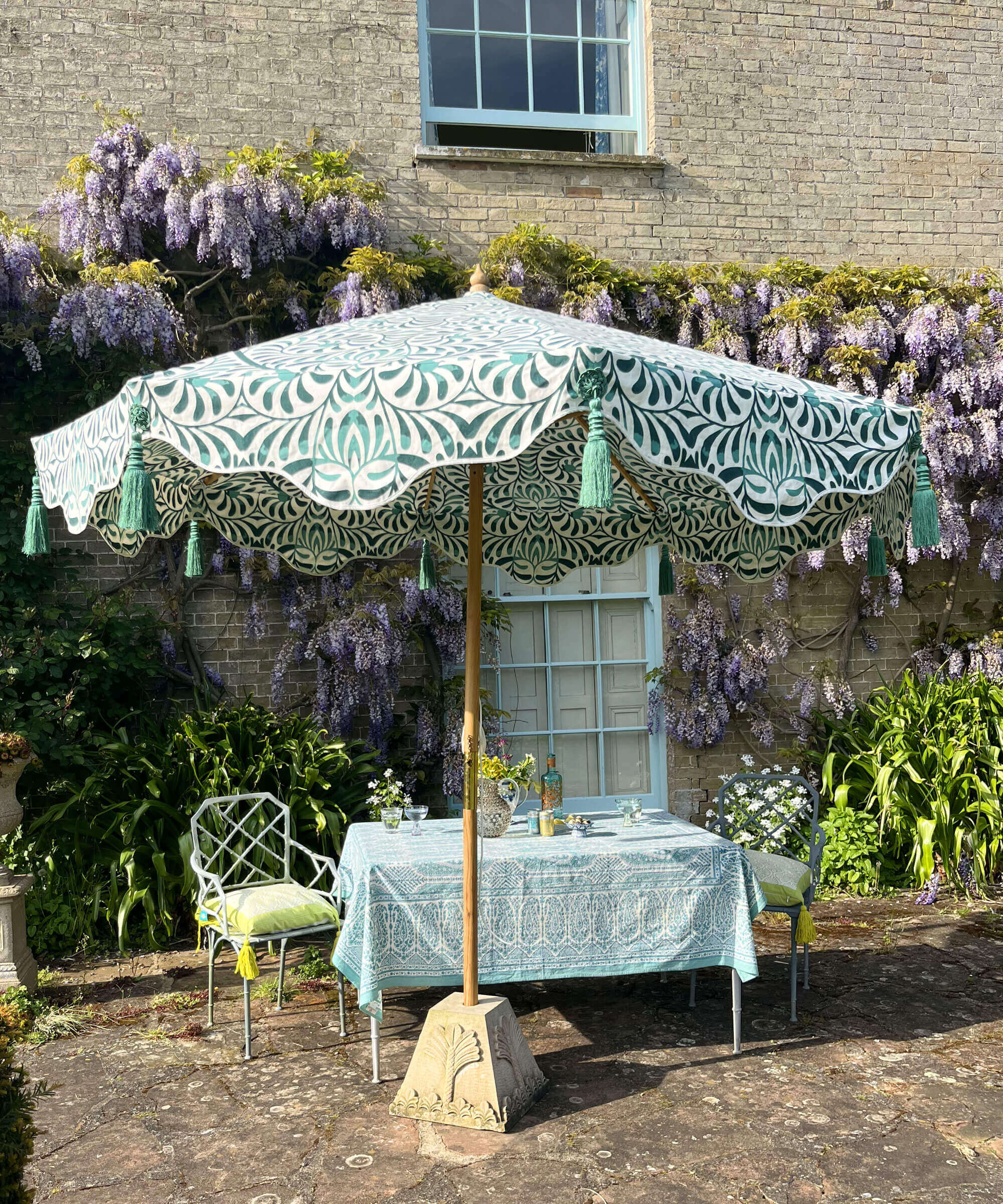 Lexham Teal Octagonal Parasol