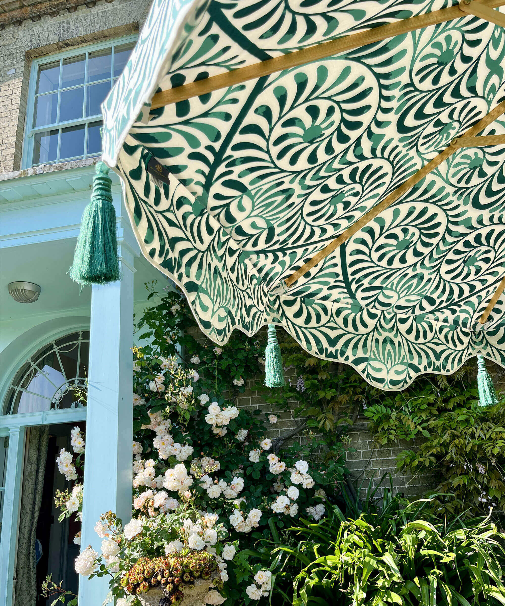 Lexham Teal Octagonal Parasol