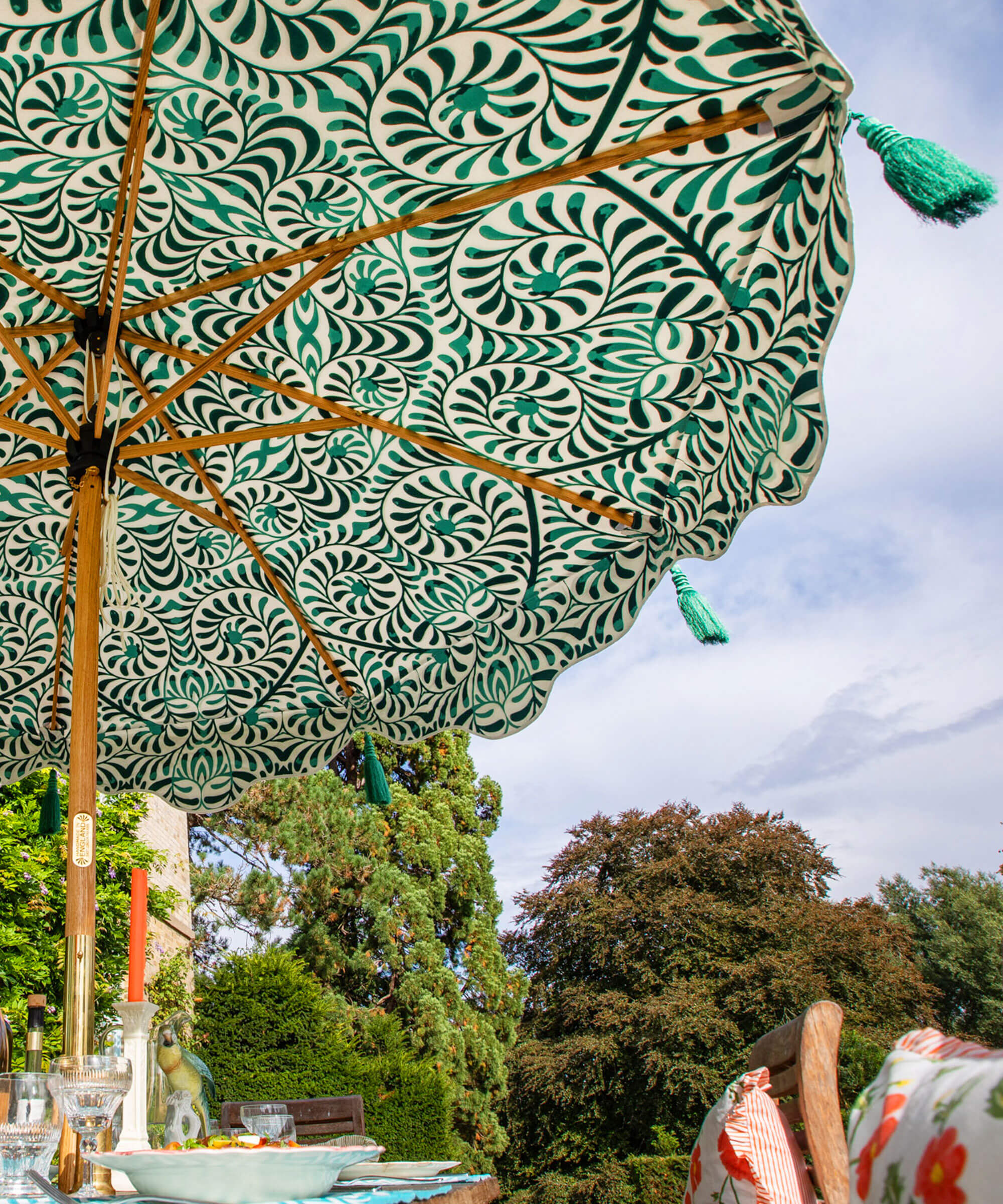 Lexham Teal Octagonal Parasol