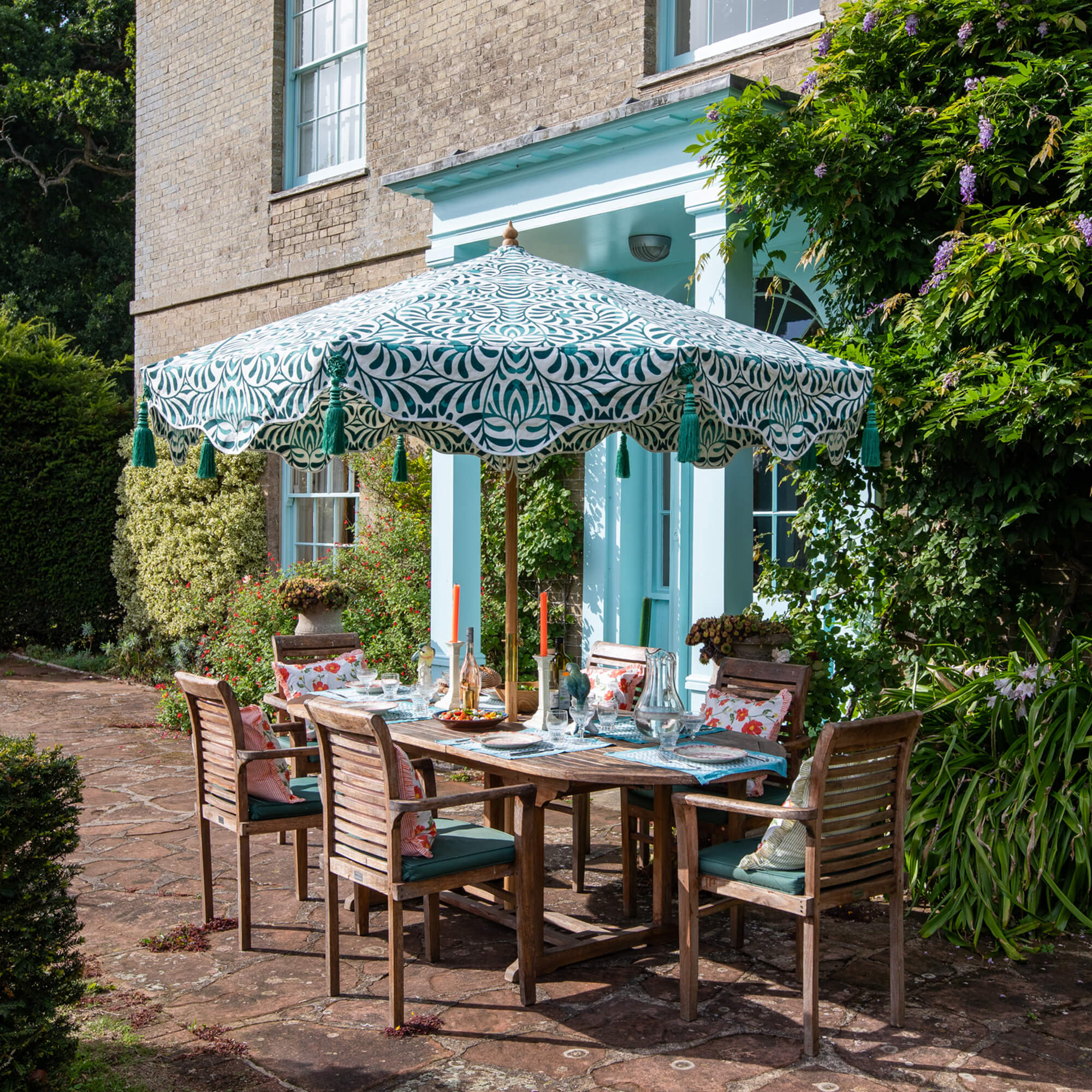 Lexham Teal Octagonal Canopy