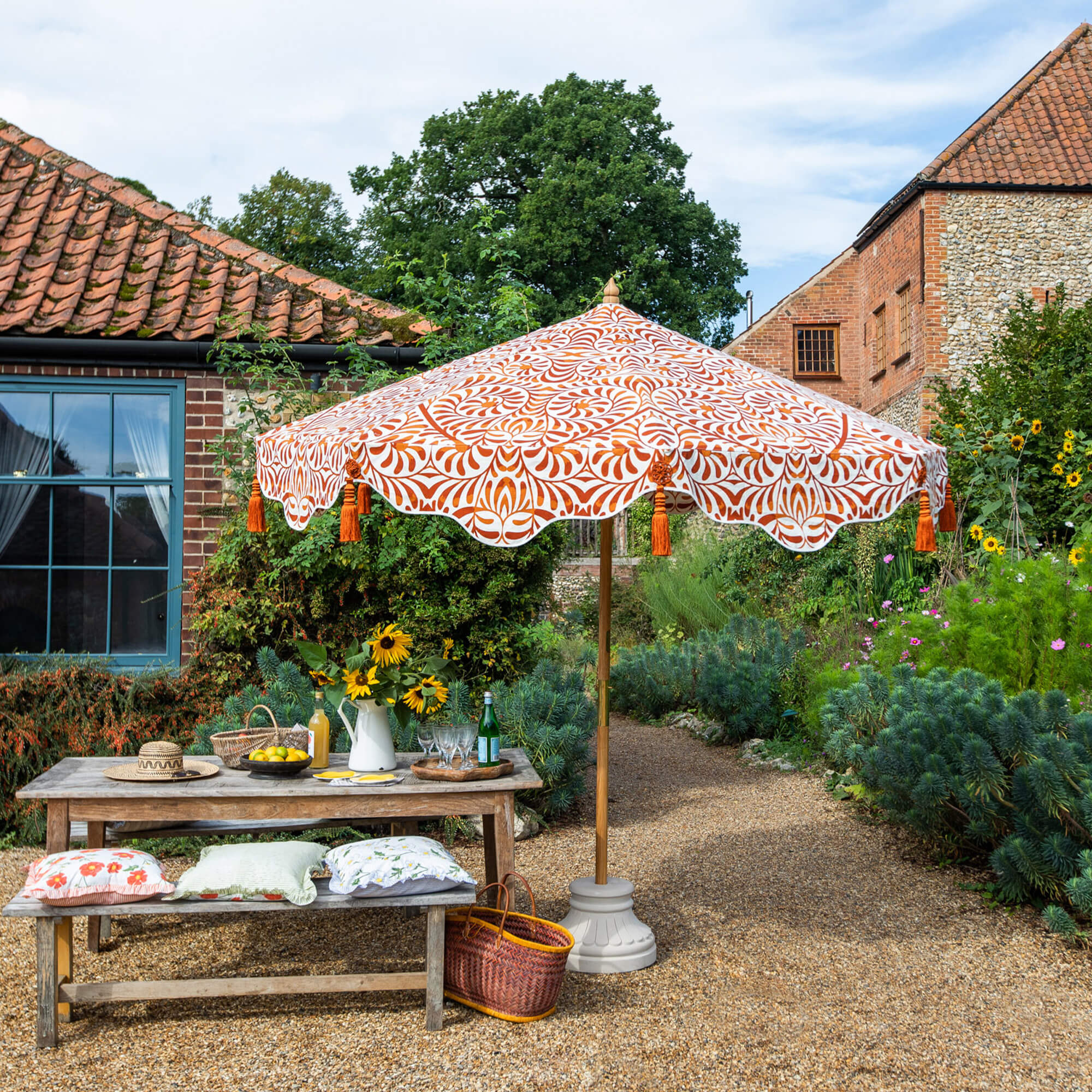 East London Parasol Company Ltd - Lexham Terracotta Octagonal Canopy (3 Metre)