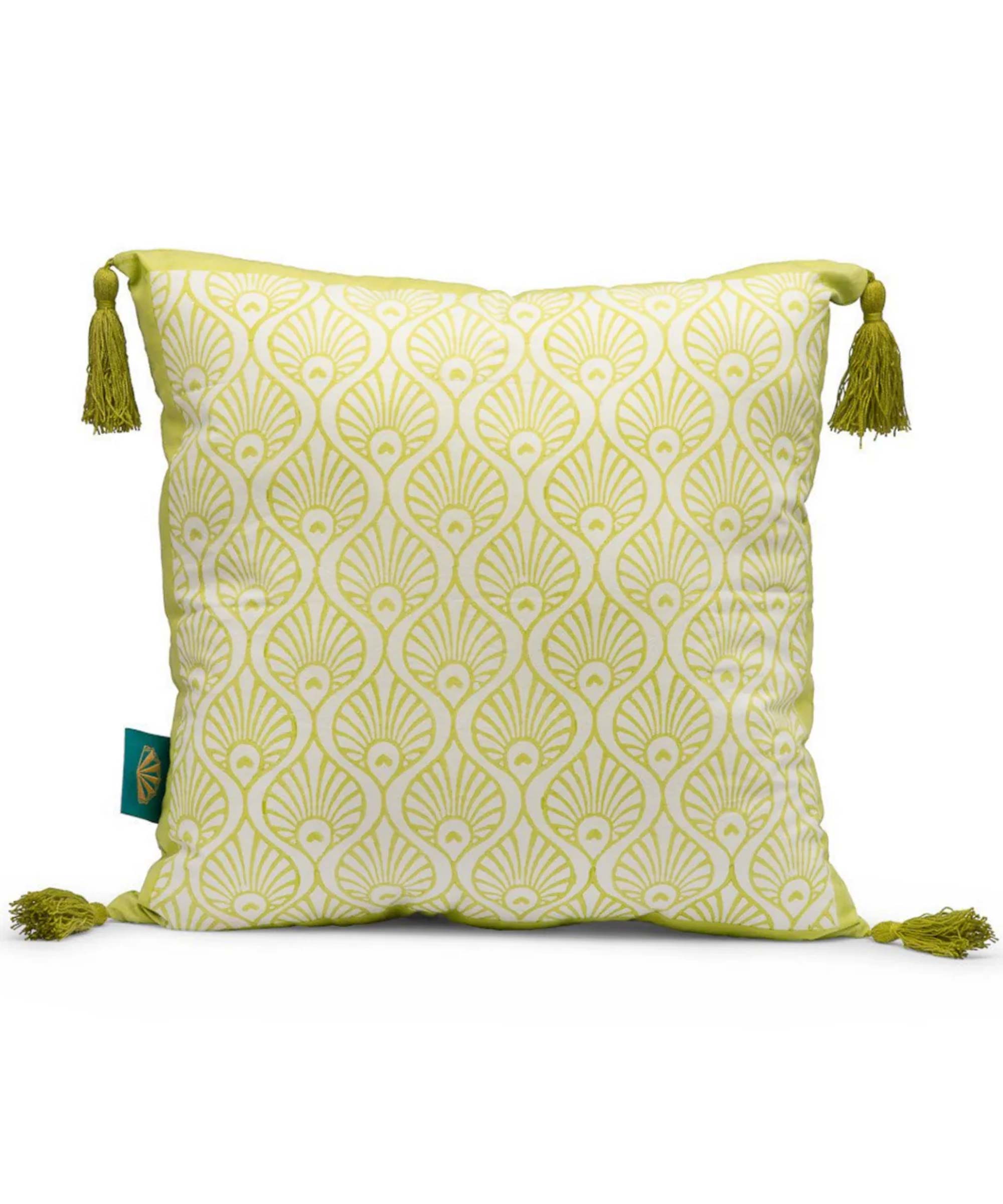 Lime Suzani Cushion