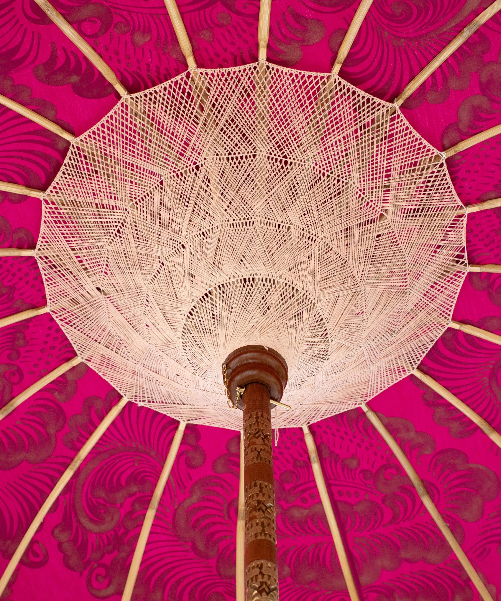 Margot Round Bamboo Parasol