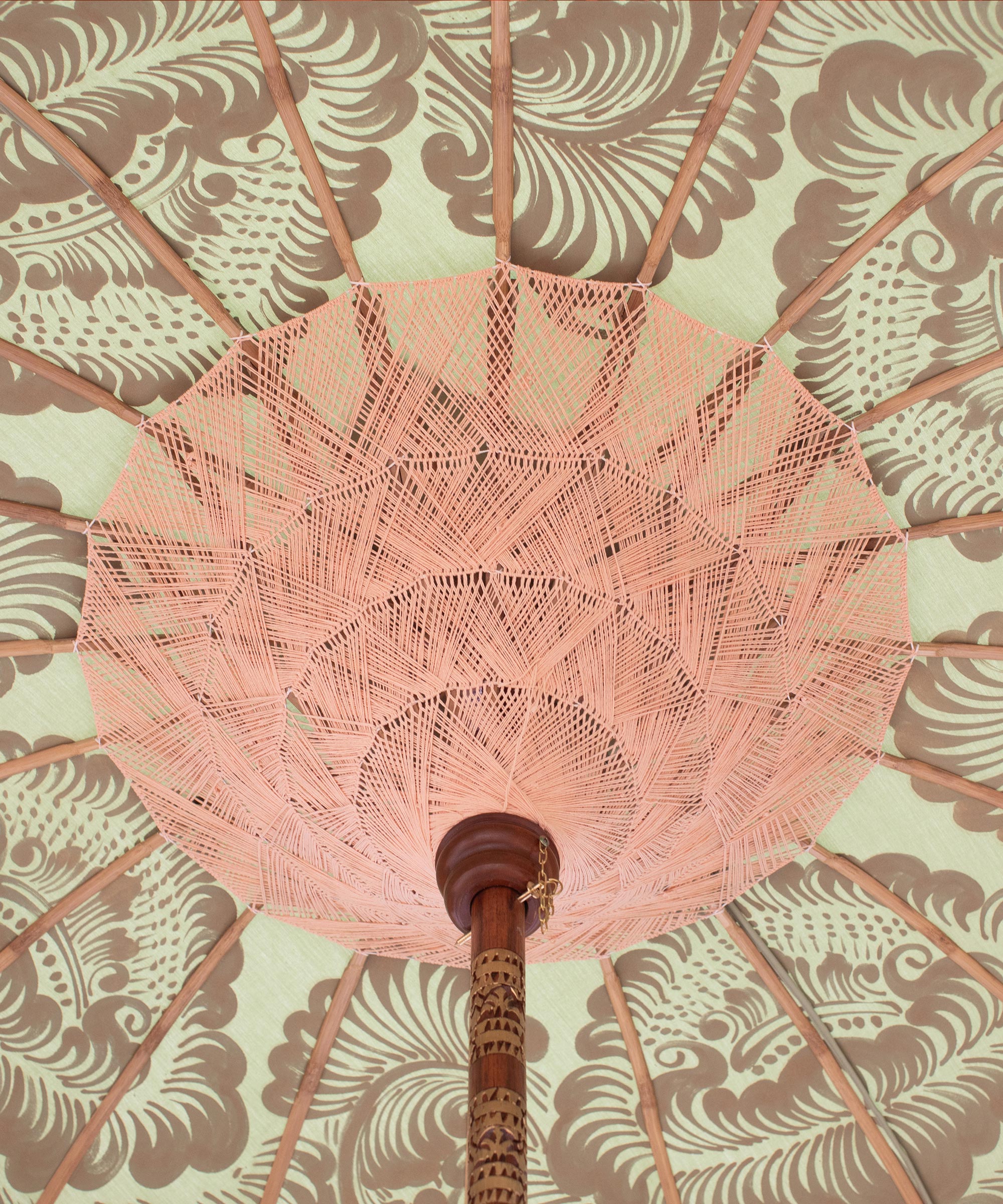 Noa Round Bamboo Parasol